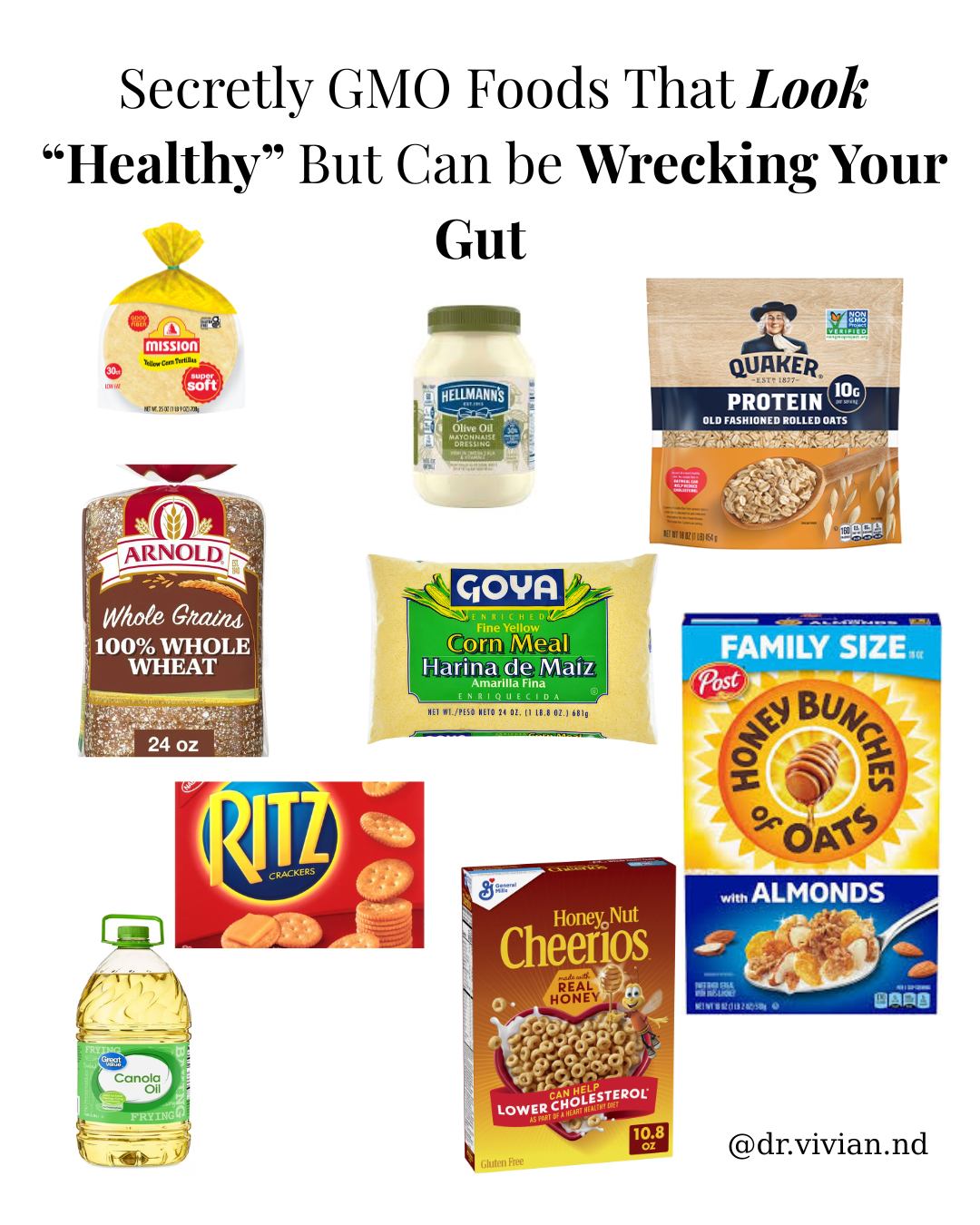 Since GMOs entered the U.S. food supply in the mid-1990s, many crops have been genetically engineered to tolerate heavy use of the herbicide glyphosate.
While the genetic modification itself isn’t always the main issue, glyphosate exposure is. Research links glyphosate to disruptions in the gut microbiome, increased intestinal permeability, and inflammatory signaling.
Many foods marketed as “healthy” — like whole-grain breads, cereals, granola bars, and seed oils — are often made with GMO corn, soy, or canola, unless labeled organic or non-GMO.
Reducing GMO-associated foods is really about lowering chemical load, not eating perfectly. Choosing organic for the biggest sources is a practical first step toward better gut health.
Save this for your next grocery run 🛒 and share with a friend who needs to know this!
-----------------------------------------------------Desde que los alimentos GMO entraron al mercado estadounidense a mediados de los años 90, muchos cultivos han sido modificados genéticamente para resistir el uso intensivo del herbicida glifosato.
Aunque la modificación genética en sí no siempre es el principal problema, la exposición al glifosato sí lo es. La investigación ha relacionado el glifosato con alteraciones en el microbioma intestinal, aumento de la permeabilidad intestinal e inflamación.
Muchos alimentos que se promocionan como “saludables” — como panes integrales, cereales, barras de granola y aceites vegetales — suelen elaborarse con maíz, soya o canola GMO, a menos que indiquen que son orgánicos o non-GMO.
Reducir estos alimentos no se trata de comer perfecto, sino de disminuir la carga química. Elegir opciones orgánicas en las fuentes principales es un buen primer paso para mejorar la salud intestinal.
Guarda este post para tu próxima compra 🛒
#GutHealth #SaludIntestinal
#FunctionalMedicine #MedicinaFuncional
#Glyphosate #Glifosato
#NonGMO #Organico
#Microbiome #Microbioma
#HolisticHealth #SaludHolistica
