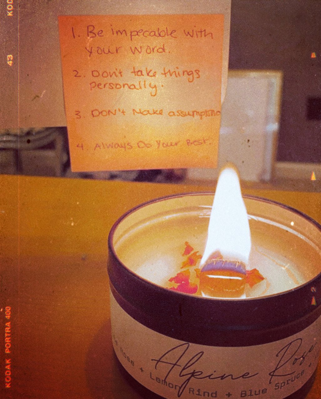 #virtuestoliveby #4agreements candle by @victorhausdesigns ❤️🙏🏻