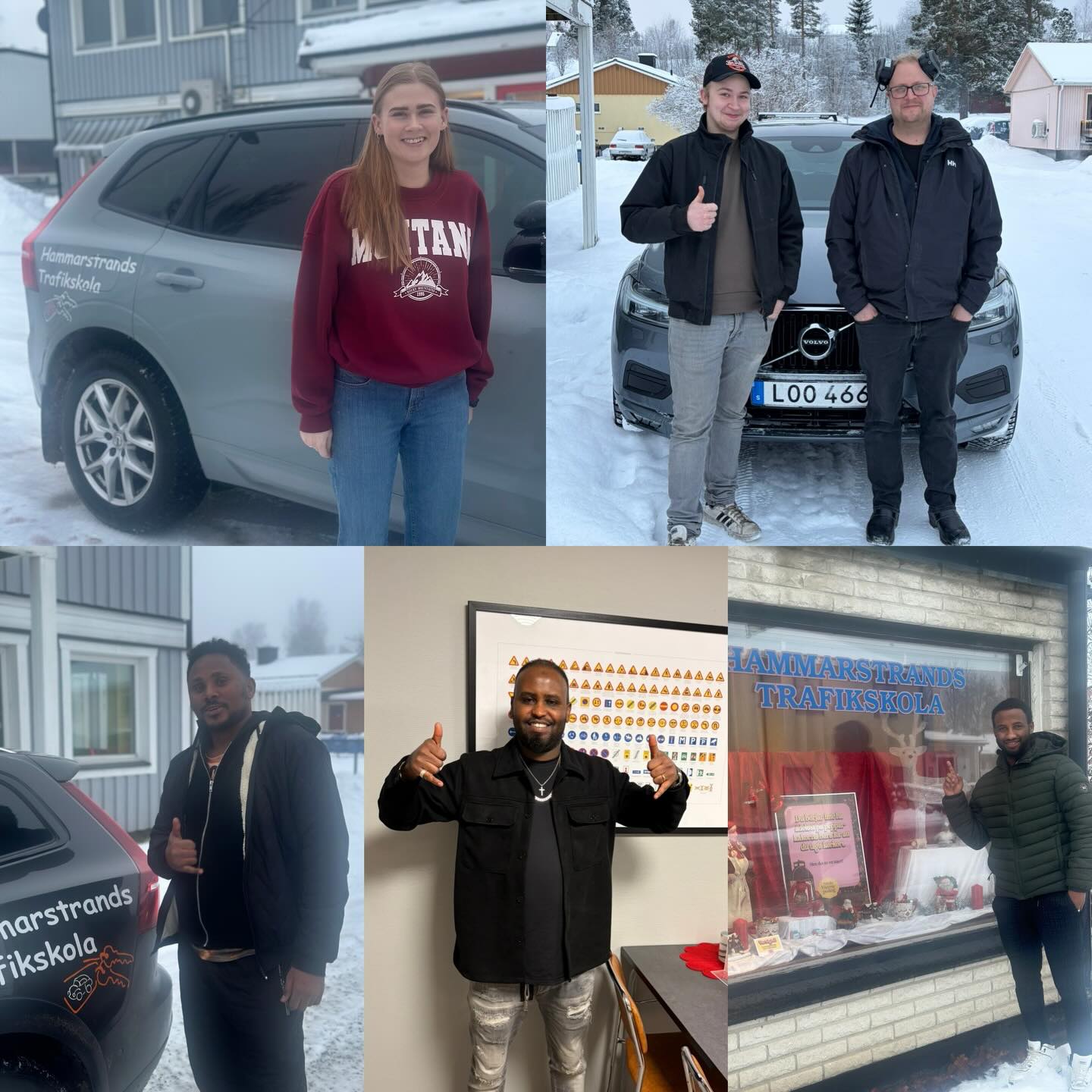 Grattis till körkorten i slutet av 2025 och början på 2026 🥳 Hoppas många av er har kört många mil redan 🤩💪🏼 Lovis, osman, Henok, Tomezi och Albin med sin pappa som tog också körkort här med Veronika för många år sedan🤗😃 #hammarstrandtrafikskola #körkort