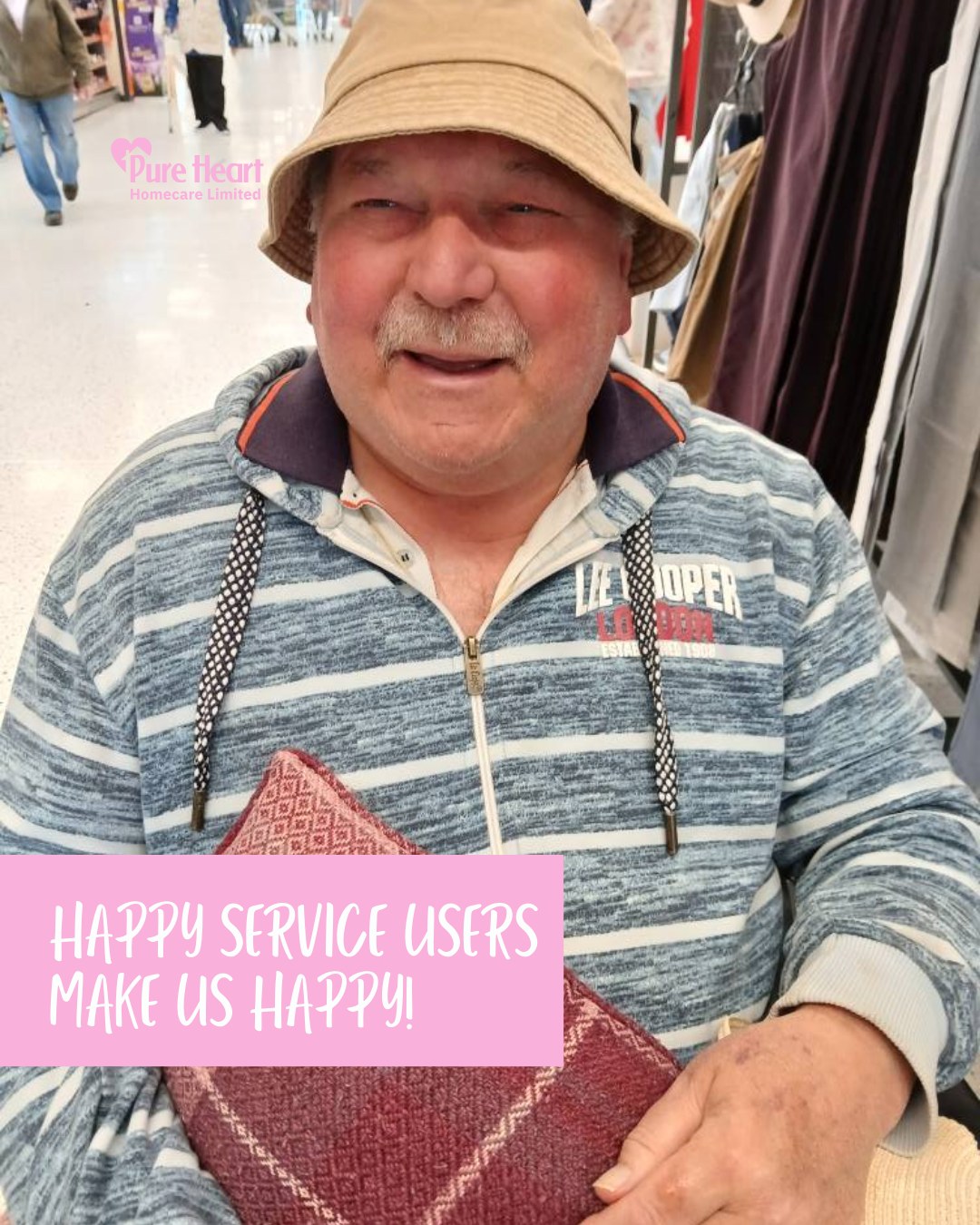 Happy service users make us happy! 💗
Steve is always happy to see us and we are always happy to see him ✨
purehearthomecare.co.uk
#PureHeartHomeCare #HappyServiceUser #HomeCare