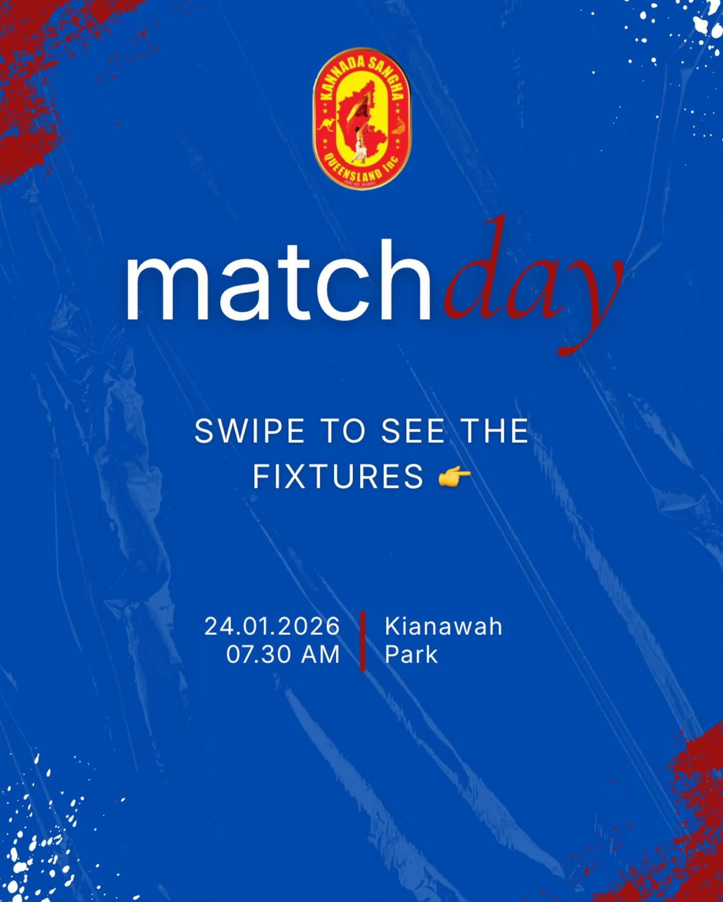 KSQ Friendship Cup Edition 2026 Fixtures are LIVE! 🏏📅
Swipe 👉 to see who’s battling who across two grounds at Kianawah Park, Tingalpa – non-stop action from 7:30 AM tomorrow!
Grab dosas from Milu’s Kitchen or pizza from Ri’s Pizza Napoletana between overs. Family welcome, free entry. Banni ellaru! 💛❤️
#KSQFriendshipCupEdition2026 #FixturesOut #CricketUnitesIndia #KianawahPark #BrisbaneEvents
