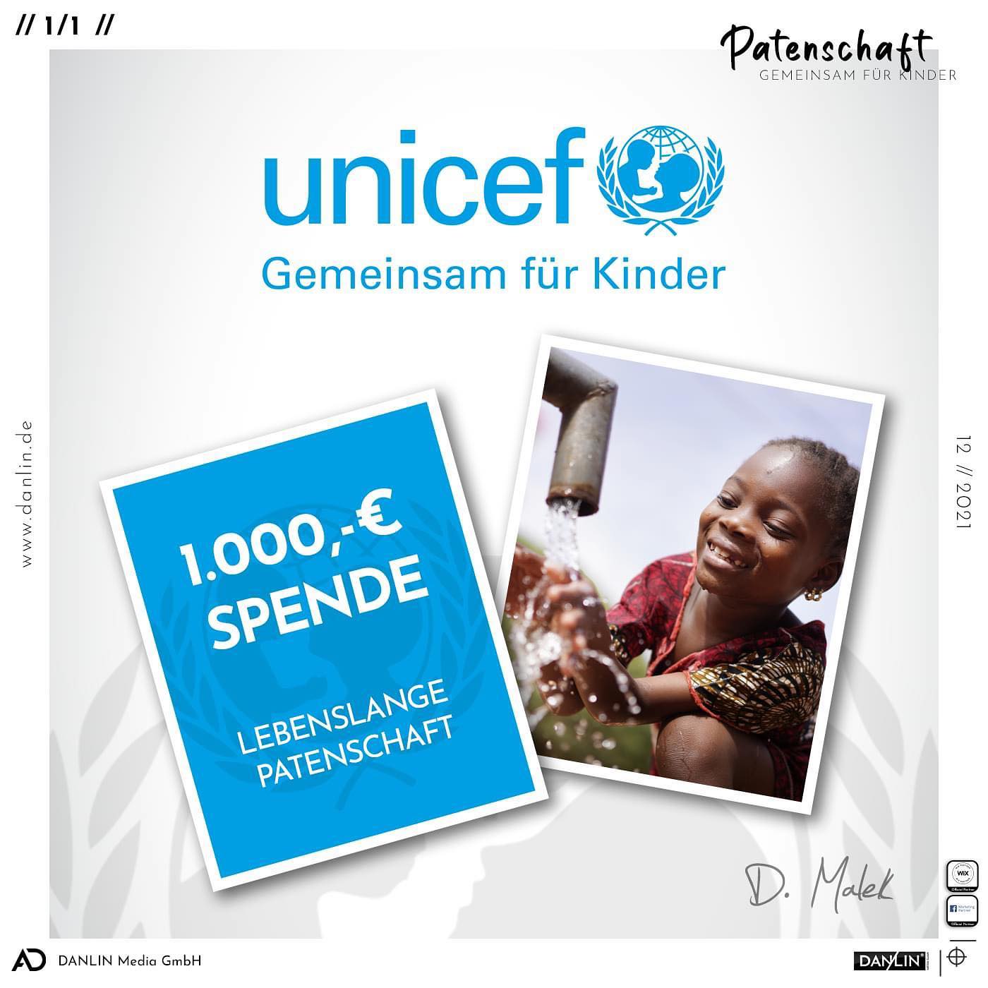 @unicef #Patenschaft ✨
Auch in diesem Jahr haben wir uns dazu entschieden, auf Geschenke und Postkarten zu verzichten. Da wir nicht nur Mediengestalter mit Herz, sondern auch Eltern sind, liegt uns das Wohl aller Kinder sehr am Herzen.
Gerne unterstützen wir deshalb UNICEF und wollen dauerhaft mit einer lebenslangen Patenschaft helfen. Dabei hilft die UNICEF-Patenschaft gezielt vielen Kindern auf der ganzen Welt. Die regelmäßige Hilfe ermöglicht den Kindern sauberes Trinkwasser, Nahrung, medizinische Hilfe und Bildung.
Eine faire Chance für jedes Kind!
www.unicef.de
#unicef #pate #kinderhilfe #kinderinnot #spende #spendenaktion #longlife #unicefdeutschland @unicef_deutschland #weihnachten