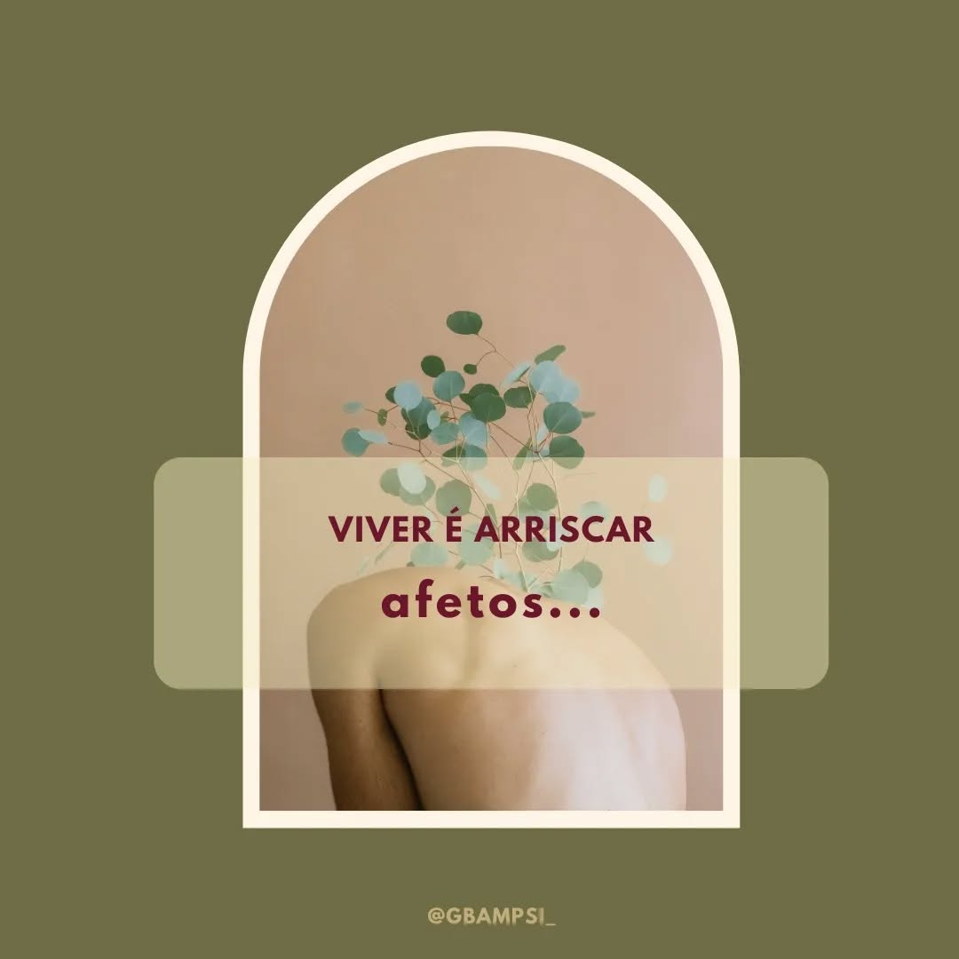 A vida é arriscar afetos
é lançar-se ao mundo e aos encontros.
É assumir o risco de se afetar com o outro. Aqui, agora!
Arriscar-se nos instantes e é deles que somos feitos.
Do sorriso compartilhado ao choro descabido e perceber-se nisso.
Afetando e deixando-se afetar
Criando e recriando
Experimentando aquele chuvisco em dia de sol
Ser aquela angustia infinita enquanto o ponteiro do relógio bater.
Ser todo o turbilhão de afetos que nos guia.
Arriscando ser.
▫️
▫️
▫️
Graziela Belarmino - Psicóloga clínica. CRP 02/22267