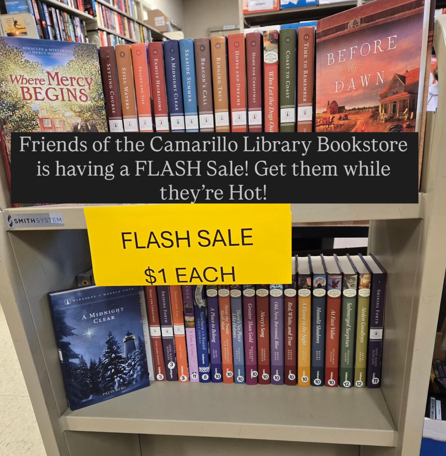 #friendsofthecamarillolibrary #flashsale #read #camarillo