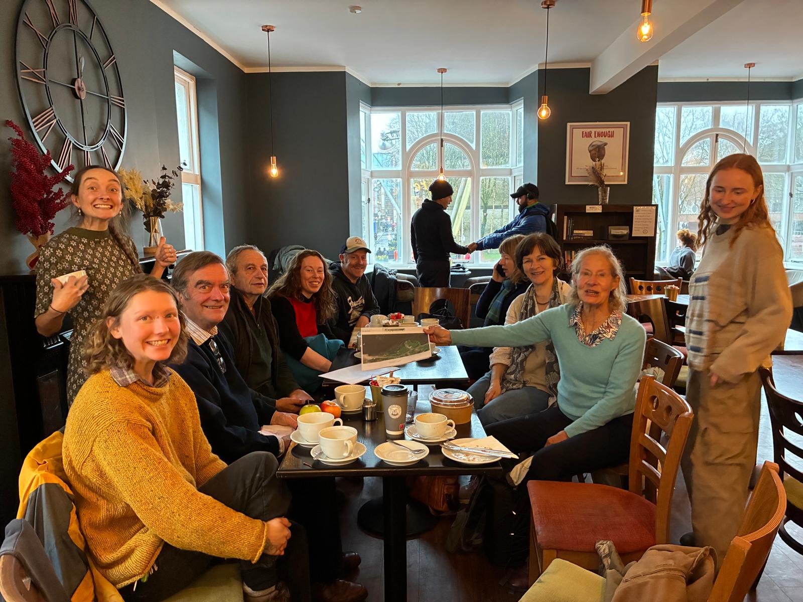 Coastwatchers in review meeting after Ballycrovane court case in Cork yesterday. Mood swings, from frustrations to bright new ideas on how to help nature.
Special thanks to our lawyers, engineering expert, Peter Fitzgerald, and Cork Regional Coordinator, Bernie Connolly for all of the support.
Stay tuned for more updates on Ballycrovane.