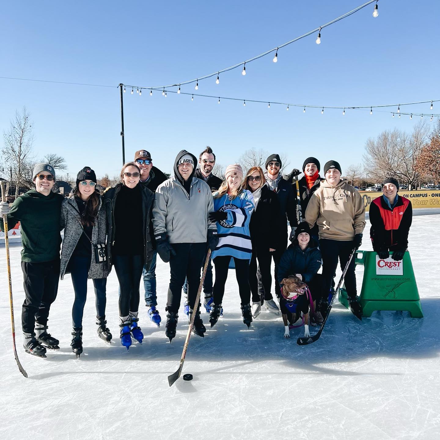 What’s better than hockey and friends?! Happy birthday Chas! #edmondok #hockey #icerink