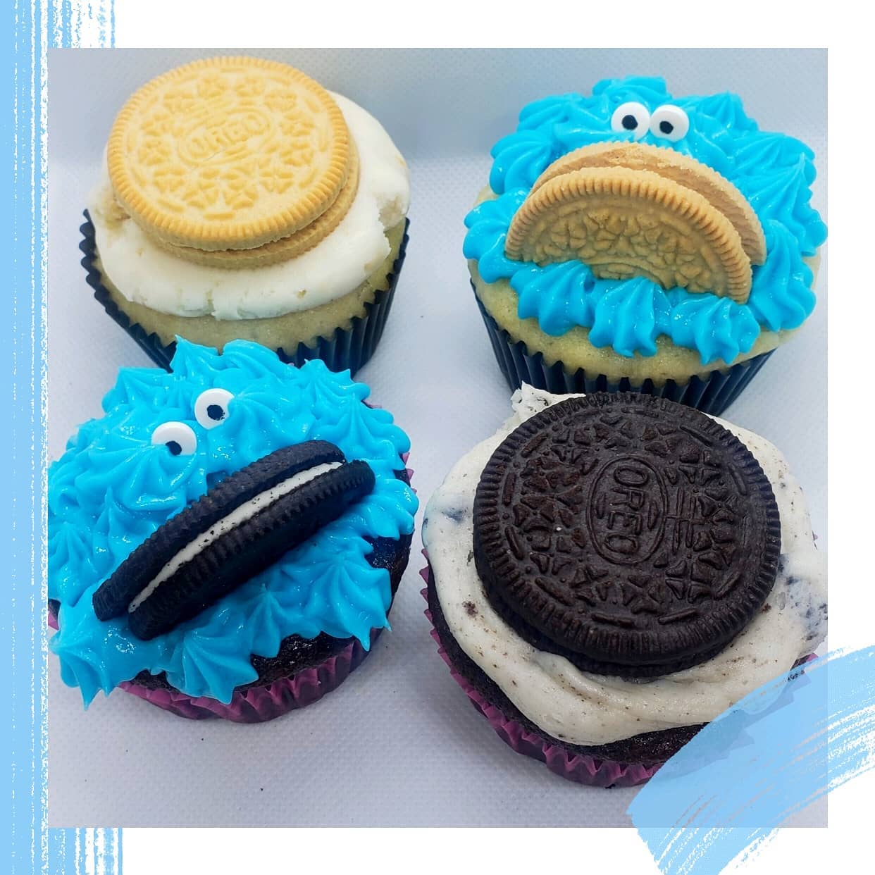 Happy National Oreo Day! Are you a classic oreo or a golden oreo?
Both flavors whether it is the vanilla or chocolate cupcake are stuffed with an oreo center topped with an oreo buttercream.
#cookiemonster #oreo #nationaloreoday #dessert #employeeappreciation #drunkendesserts #alcoholincluded #cupcakes #chocolate #vanilla