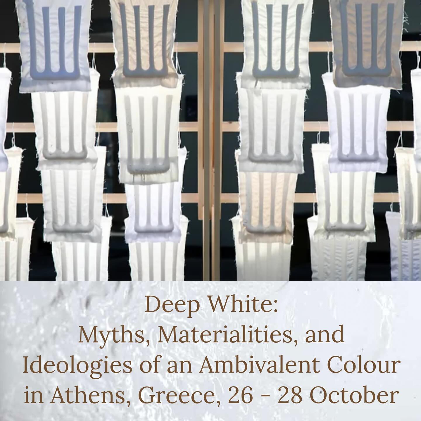 Next week the TiO2 project will have an international kickoff! We are excited to welcome 35 historians, artists, and theorists to Athens, Greece from Thursday 26th October to Saturday 28th October 2023 to explore unexpected and unexplored trajectories of the colour white in art history and theory.
The programme consists of 22 papers and two keynote lectures, by Prof. Ines Weizman and Prof. Jeff Werner.
More info about the programme at www.tio2project.com
Image: Julia K. Persson, “White canvases” (2023) Installation of textiles in natural fibers, porcelain clay, white earthenware clay, titanium dioxide, mounted on a structure of spruce- and pinewood.