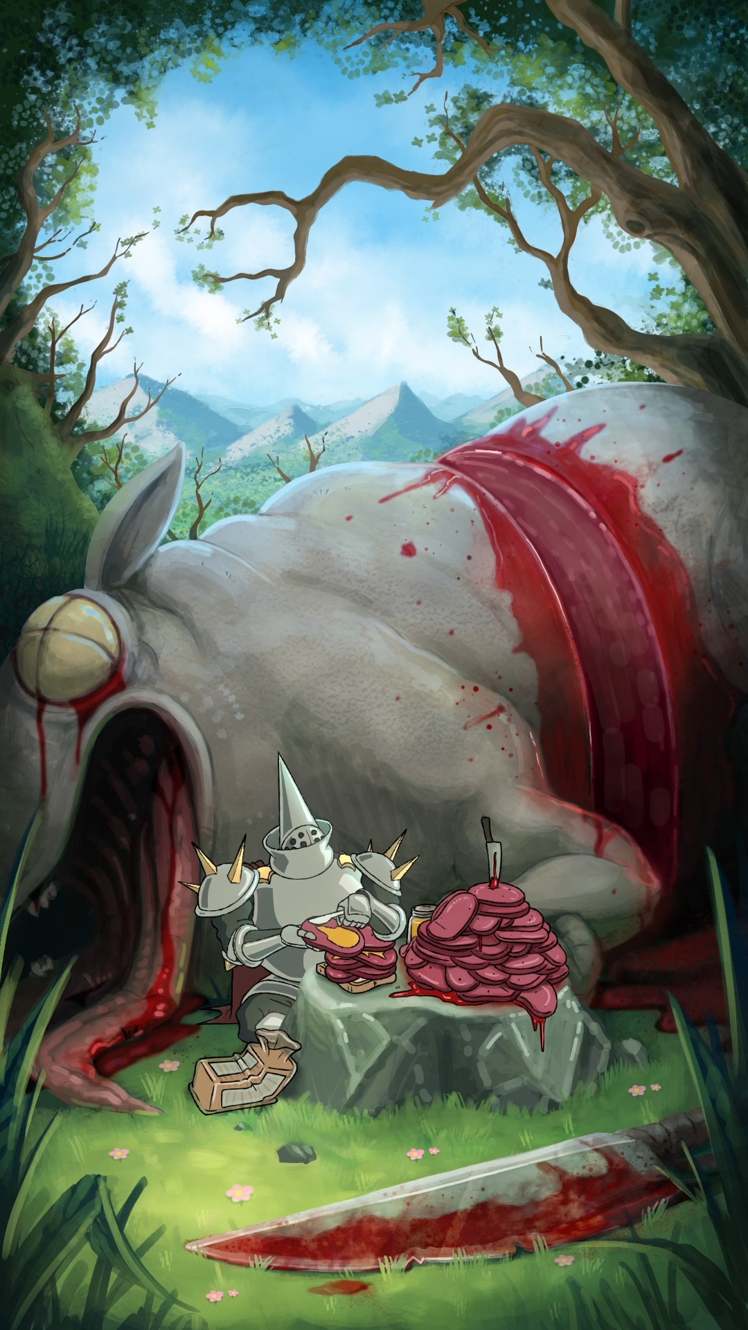 You know it'll taste so good
.
.
.
Layout and Key Animation by Luke Hargest.
Bg Painting by Emily Selfe @emailsart .
Inbetweens by Magda Wojciechowska @rainbowgoldist
Editing by Luke Hargest.
.
.
.
#animation #animated #animator #blender #greasepencil #krita #darkfantasy #darkfantasyaesthetic #knights #knight #monster #creature #creaturedesign #monsterdesign #indiestudio #indieanimation #fantasy #darkhumor #horror #indieanimator #2danimation #funny #vibes #ambiance #ghiblivibes #ghibliaesthetic #ghibli
.
.
.
Sound effects credits:
210527_1601_FR_ForestBirds.wav by kevp888 -- https://freesound.org/s/575254/ -- License: Attribution 4.0
007 - Squish 04.wav by Trashcan_Studios -- https://freesound.org/s/660812/ -- License: Attribution 4.0
Metal Squeaks and Hits by fordps3 -- https://freesound.org/s/729282/ -- License: Attribution 4.0
bugs - flies - flies on horse's face with fly mask.wav by Anthousai -- https://freesound.org/s/399244/ -- License: Creative Commons 0