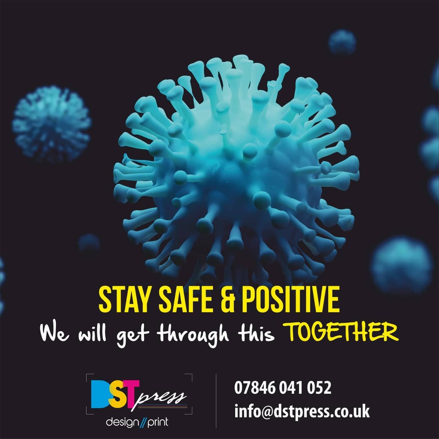 Due to the coronavirus pandemic, we are temporarily closed following government guidelines until further notice.
If you would like to contact the team, you can do so on 07846 041 052 or info@dstpress.co.uk, where we would be more than happy to help.
Stay safe & stay positive, we will get through this together.
#coronavirus #stayathome #protectthenhs #savelives