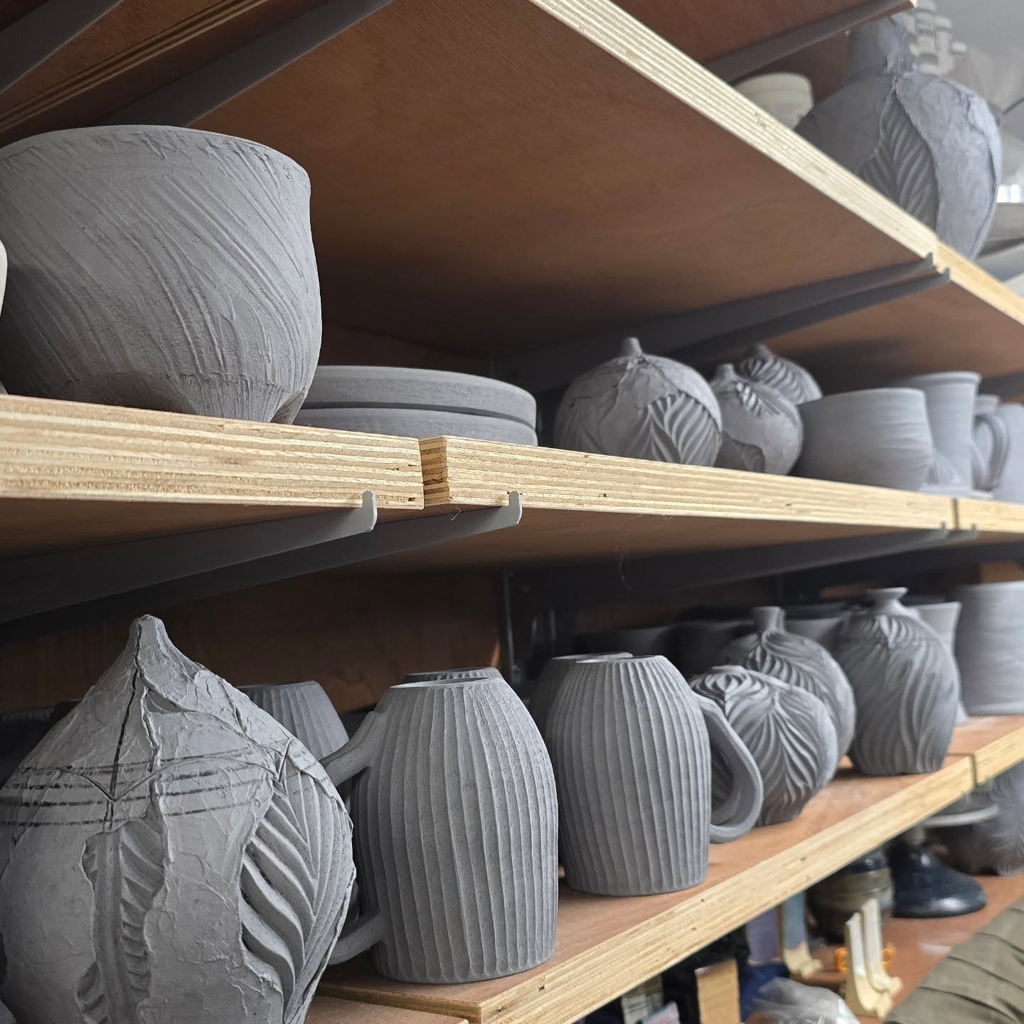 Working to fill the kiln, busy busy busy!