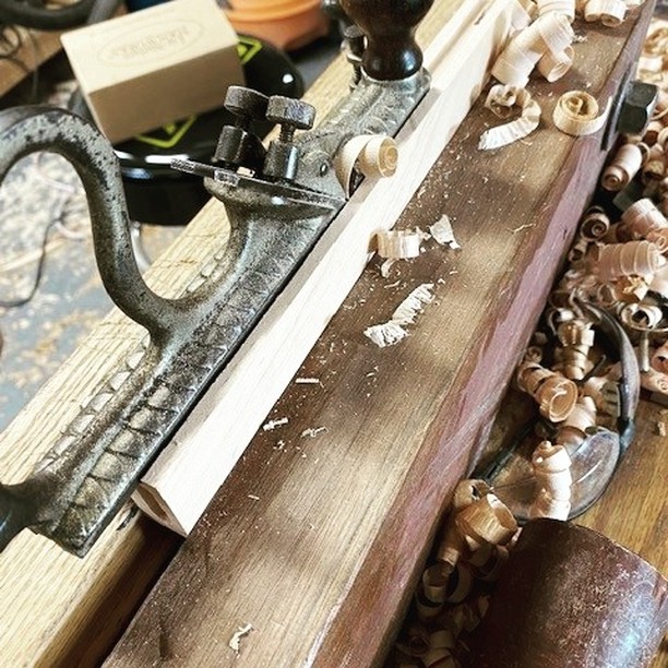 There is lot to be said about the ease and speed of hand cut tongue & groove, not to mention the satisfaction of hearing a sharp iron shear off hard maple.