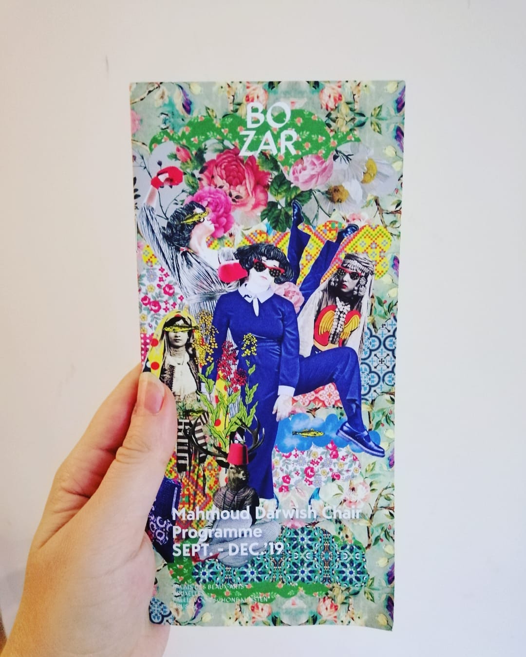 Beautiful work by Algerian artist @brokkart for the #mahmouddarwishchair @bozarbrussels
#illustration #collage #brussels #