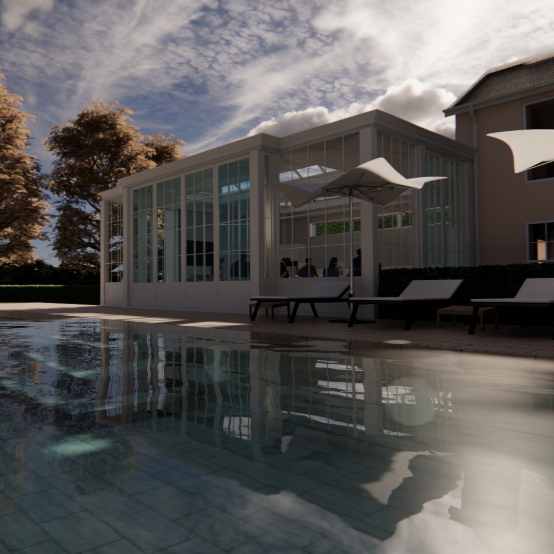 External rendering of planning approved orangery in Cowbridge, South Wales
#Architecture #Orangery #Cardiff #Cowbridge #planningpermissiongranted