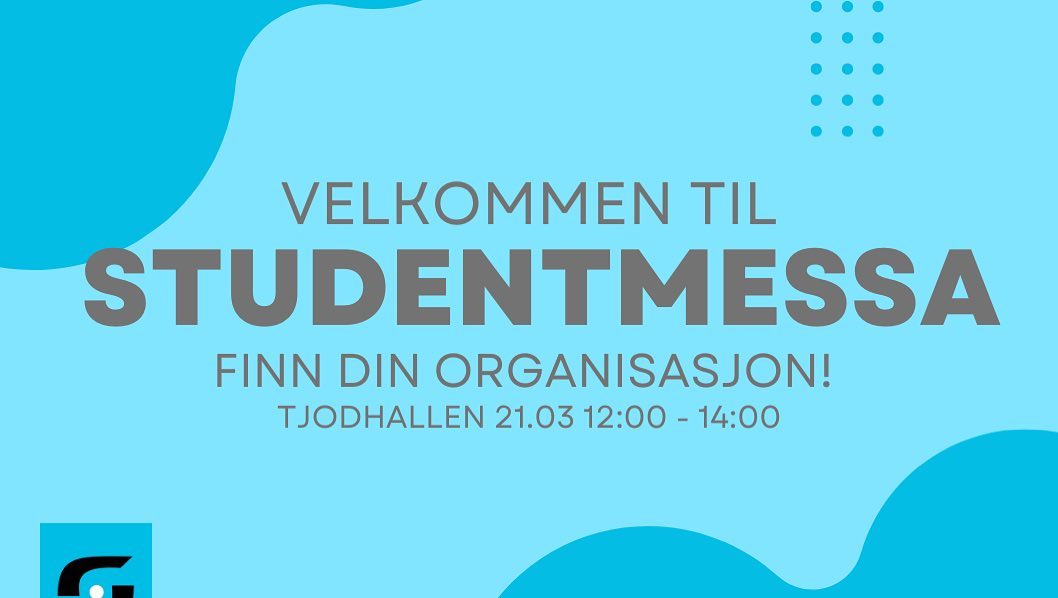Vi har ett bord i Tjodhallen i regi av Studentmessa! Kom å ta deg en prat med oss!
//
We have a stand in Tjodhallen as a part if The Student Fair! Come have a chat with us!
