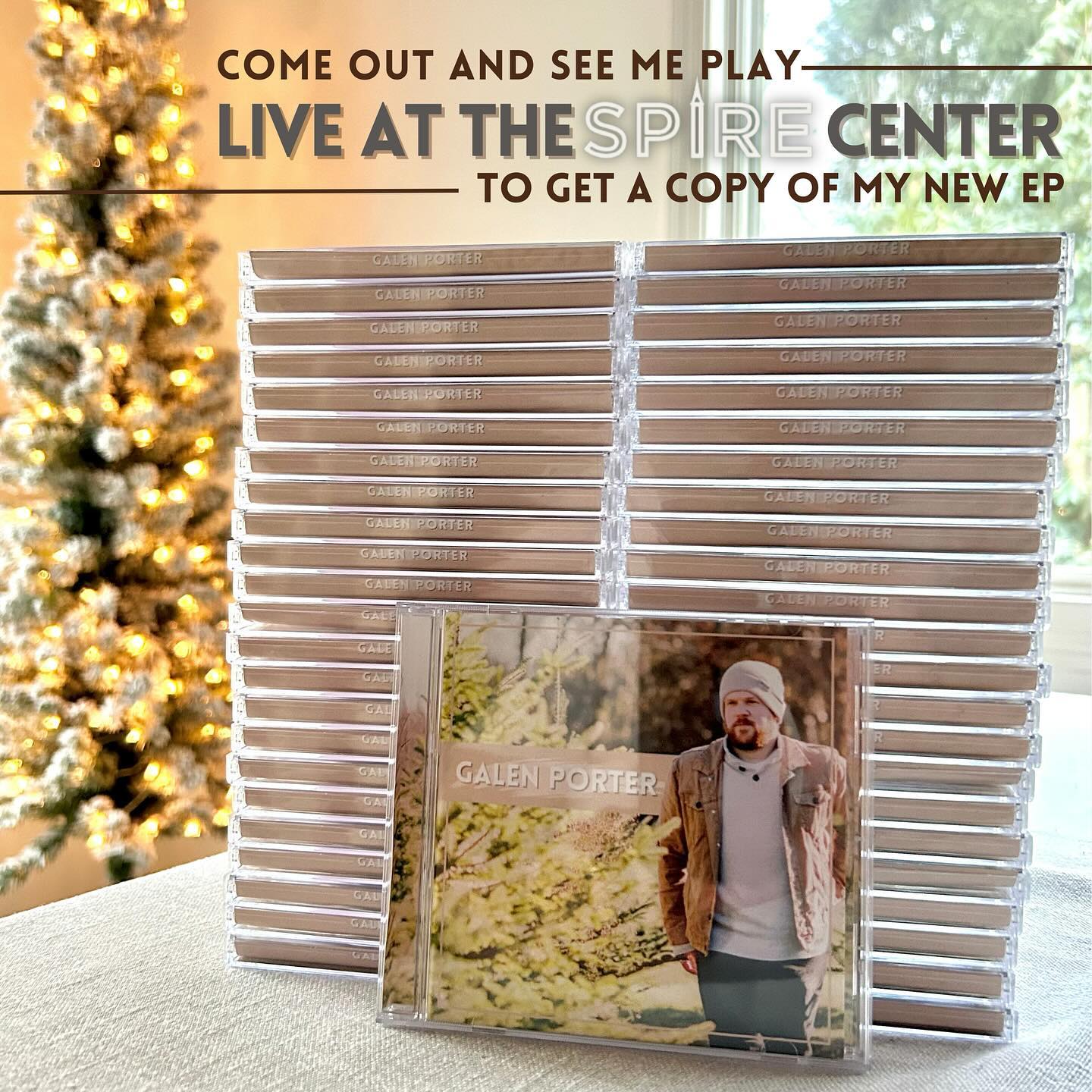 Good morning! I’m stoked to tell you all that this Sunday 12/8, I’ll be playing at The Spire Center alongside @david.coate for a Christmas Concert! On top of that, I’ll be selling an EP exclusively at this show, with unreleased songs from my upcoming full length album release - limited copies available! Check out the link in my bio to get your tickets. Hope to see you there! 😊🎄❄️🎸🎹🎤🎶