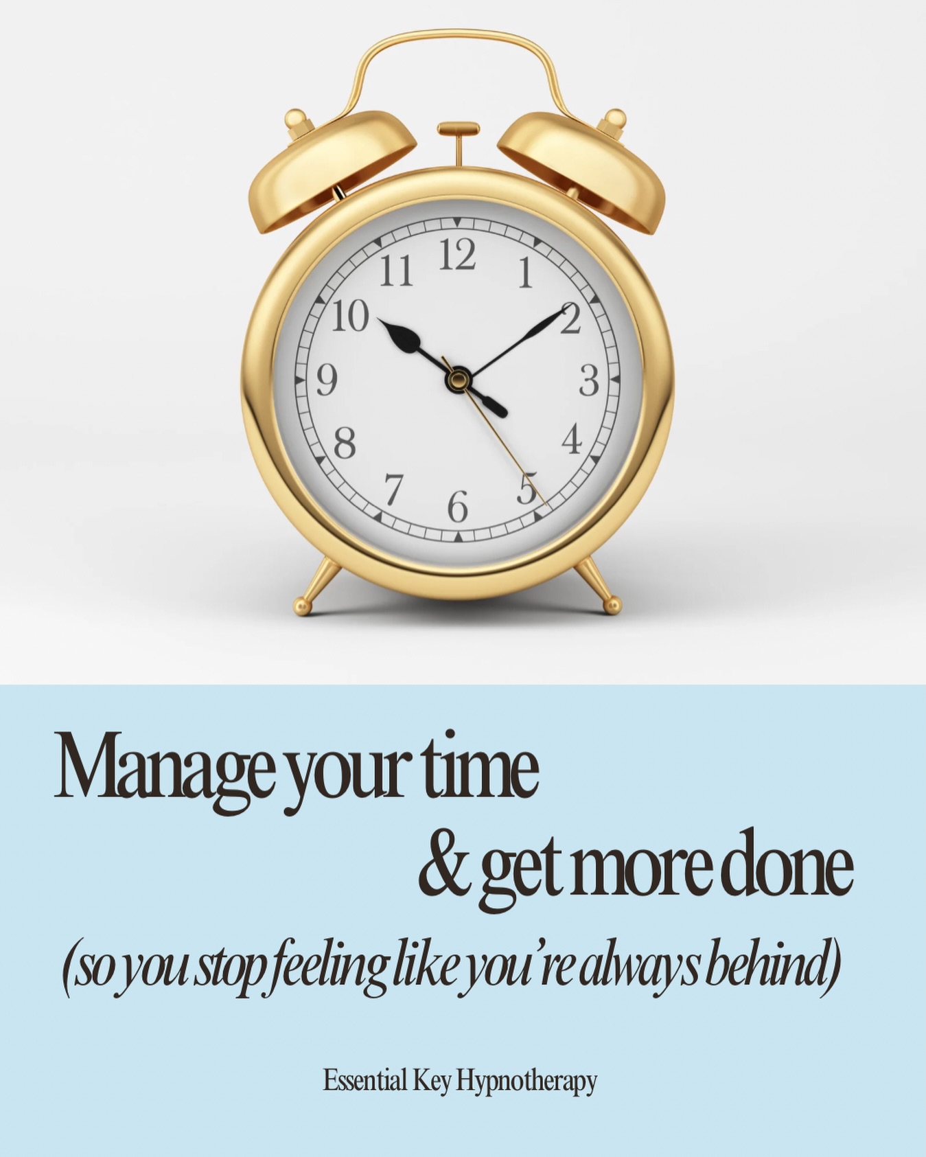 If you constantly feel rushed, overwhelmed, or like the day runs you instead of the other way around, it’s not because you’re bad at time management.
It’s often because your subconscious is stuck in urgency mode.
When your mind believes there’s never enough time, it keeps you spinning. Overthinking. Procrastinating. Jumping from task to task without the satisfaction of completion.
Hypnotherapy works at the level where that pattern lives.
Together, we calm the internal pressure, create mental clarity, and retrain your mind to focus, prioritize, and follow through with ease. Not force. Not burnout.
Time doesn’t actually change. But your relationship with it does. And when your mind feels organized, your life starts to feel lighter, steadier, and more intentional.
I love supporting people in creating calm momentum that actually lasts. 🔐