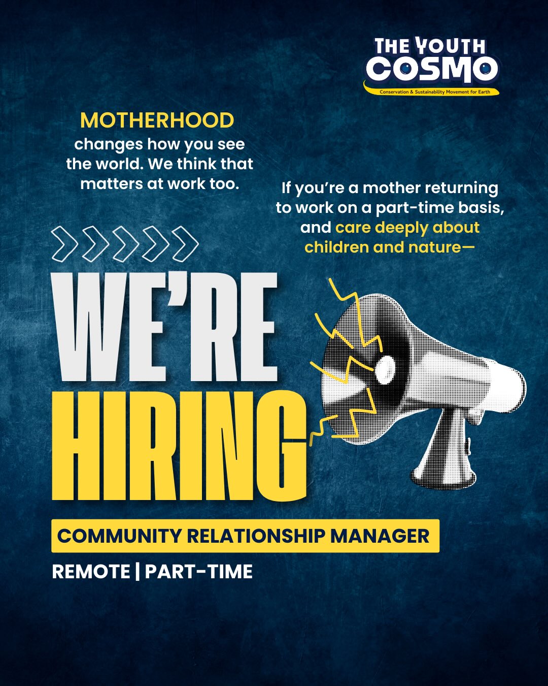 We’re hiring‼️
A part-time, remote role for mothers returning to work.
Motherhood changes how you see the world.
We believe that perspective belongs at work too.
At The Youth COSMO, we’re opening up a Community Relationship Manager role for mothers who are ready to return to work—gently, meaningfully, and with purpose.
Role: Community Relationship Manager
Mode: Remote | Part-time
This role is for someone who:
1. Believes deeply in a meaningful upbringing of children
2. Has experience in business development and sales
3. Enjoys building thoughtful, long-term relationships with parents
4. Feels a natural connection to nature and the outdoors
5. Prior experience in sales, CRM, or relationship management is desirable.
👉 Full role details here: Check the link in bio
OR
https://www.theyouthcosmo.org/careers-community-relationship-manager
#parttime #careers #punejobs
