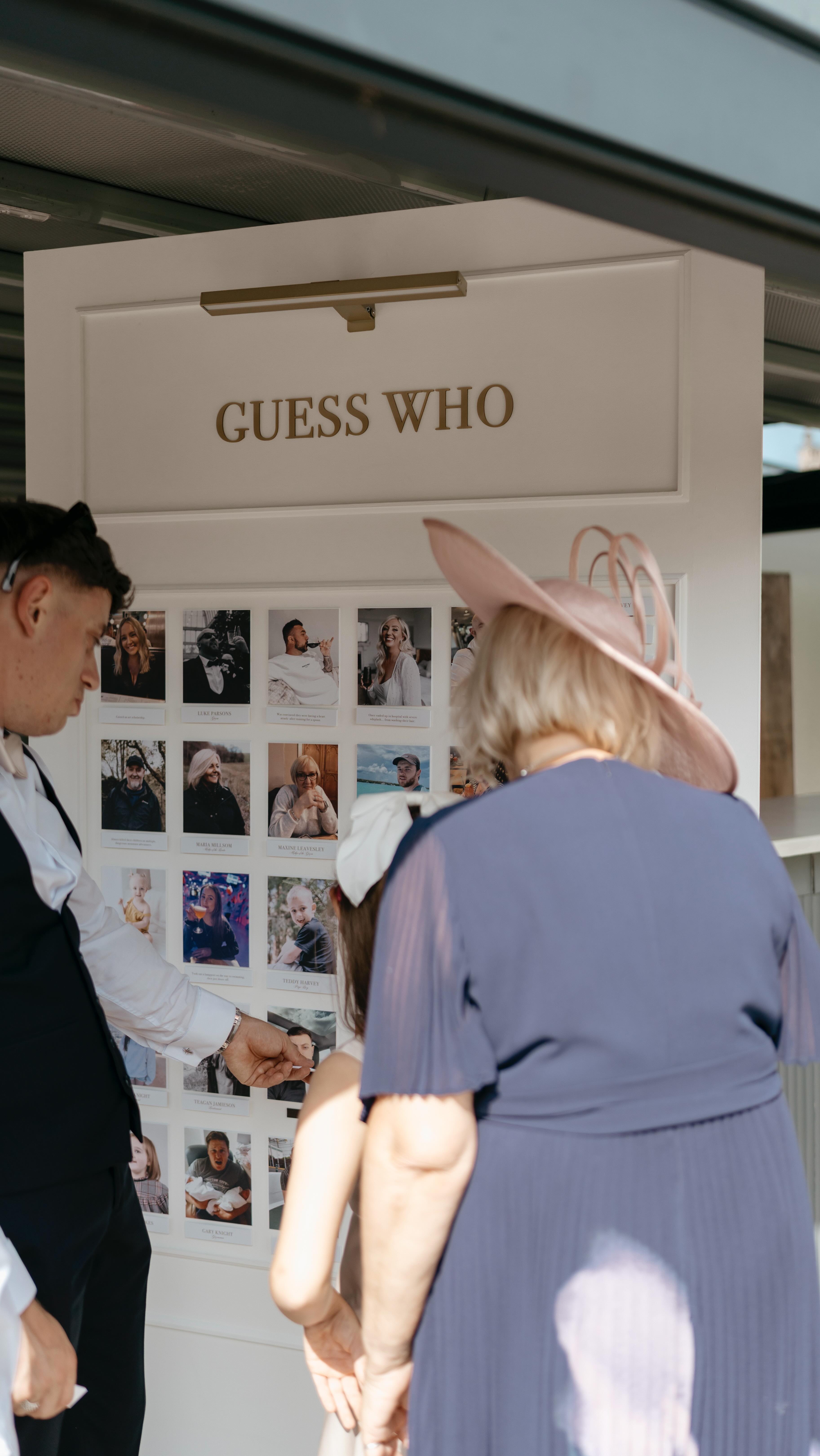 ‘Guess Who’ - but make it personal.
Back in the summer when our best friends got married, there was a big focus on keeping it fun and bringing guests of all ages together.
With a decent sized bridal party - we came up with a refresh on the traditional game of ‘Guess Who’ - just less of the traditional.
We created a bespoke sign that included an image of each member of the bridal party (Bride & Groom included) with interchangeable names and embarrassing statements.
Wedding guests were kept entertained during the drinks reception and into the evening guessing which embarrassing story matched who - an absolute hit.
So - if you are wanting something to give everyone a giggle and get your own back on a few of the bridal party members, this one is for you.
Styling, stationery & signage: @km_stationeryanddesign
Venue: @kinmounthouse
Photographer: @laurenstaceyphotography
Second Shooter: @danny.birrell
Videographer: @tlc_wedding_films
Content: @thebridesvision
Celebrant: @lucyblackcelebrant
MUA: @annamcclenmakeup @faces_byemmy
Hair: @elegantbridalhairstyling
Music: @_archiemusic
Florals: @mabelsyard
Saxophonist: @davetsax
Piper: @callumscottishpiper
DJ: @djstephenbennett
Bride’s Dress: @tdrbridalbirmingham
Suits: @peterposhsuit
Page boy suits: @rococlothing
Bridesmaids Dresses: @pricelessdresses
360 booth: @modsandrockersphotobooths
#weddingsignage #weddingsign #weddinggame #weddingdesign #weddingsignideas