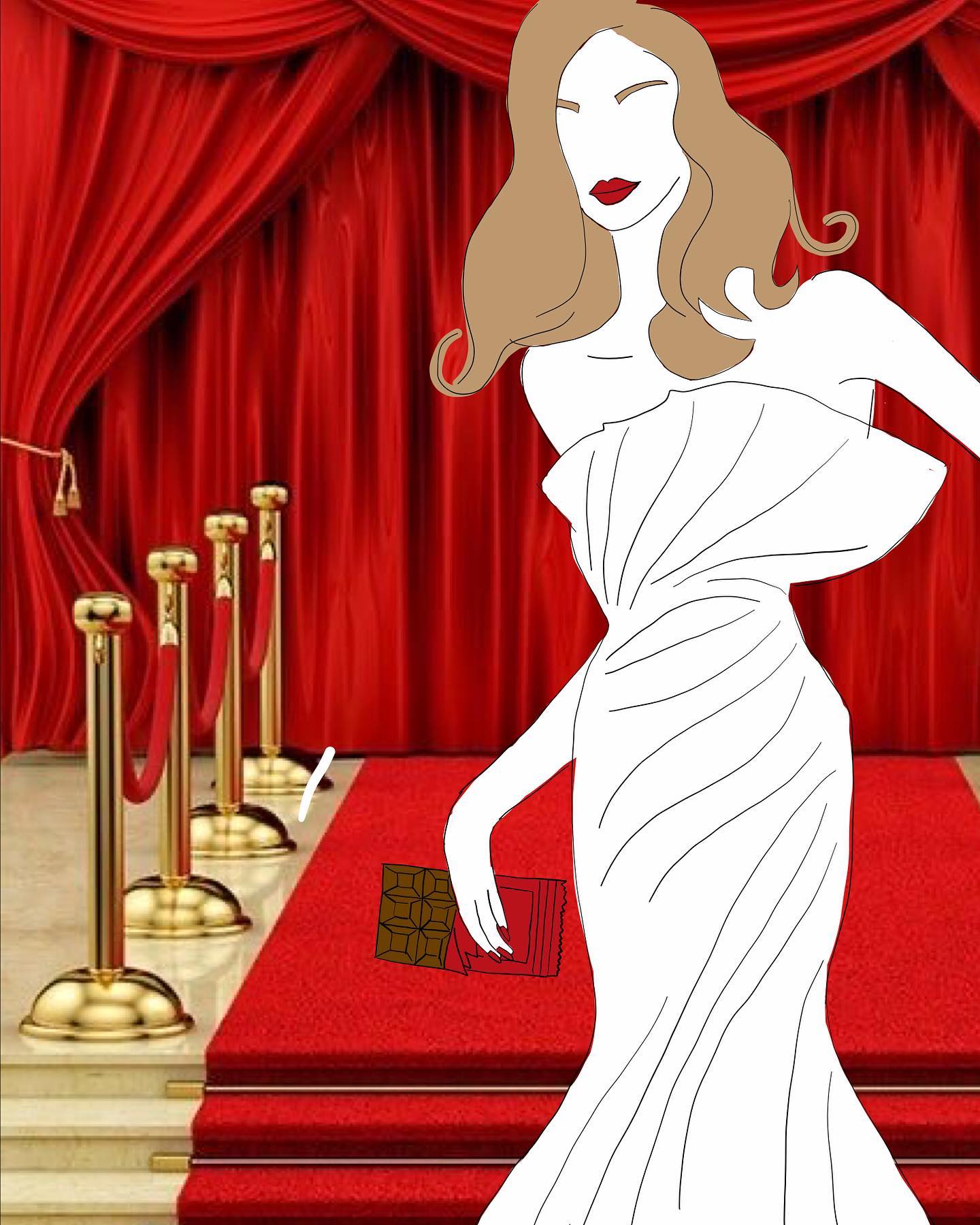 Craving @ladyandthechocolate & a night on the town! 💃🏼🍫x
🎨 by @note_to_soph