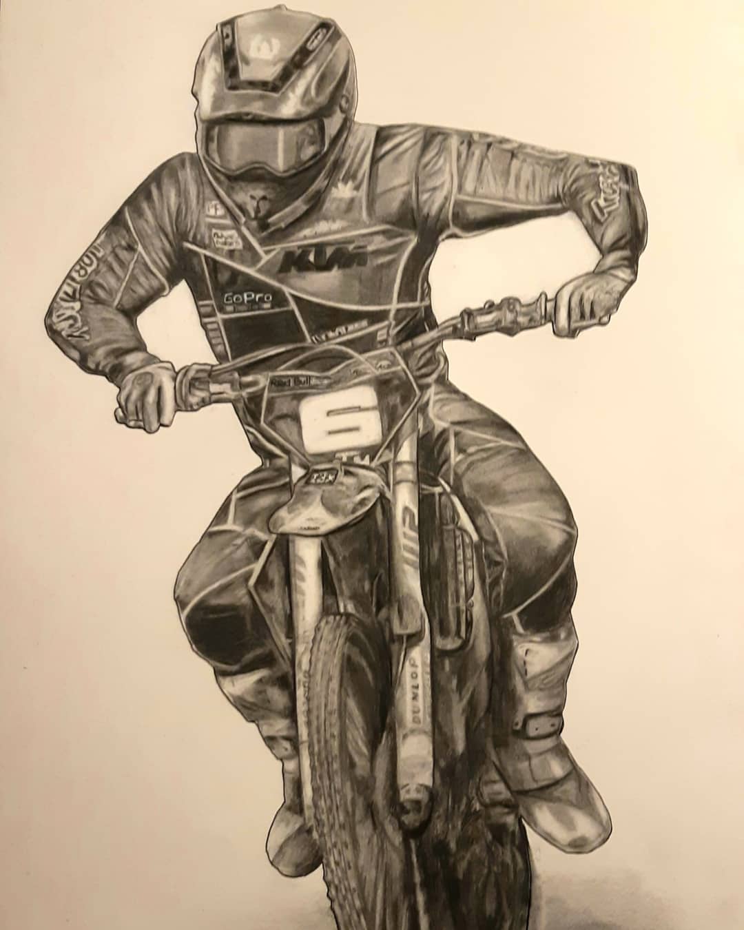 Completed graphite pencil drawing comission......enjoyed working on this
great subject....!!
#motorcycle #motocross #motorcyclesofinstagram #moto