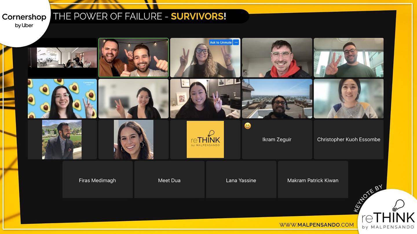 Thank you @cornershopca for inviting us to present The Power of Failure interactive keynote!
In the program participants learn real world strategies and techniques that will help them see the opportunity in failure and show
up at work with a positive mindset, helping create stronger, more productive, creative and connected teams!
We had SUCH A BLAST and so many people participated in the chat and on camera.
Thank you @zkariflorencio for inviting us, we look forward to working with the team again soon!
#failure #keynotespeaker #corporateevents #corporatelearning