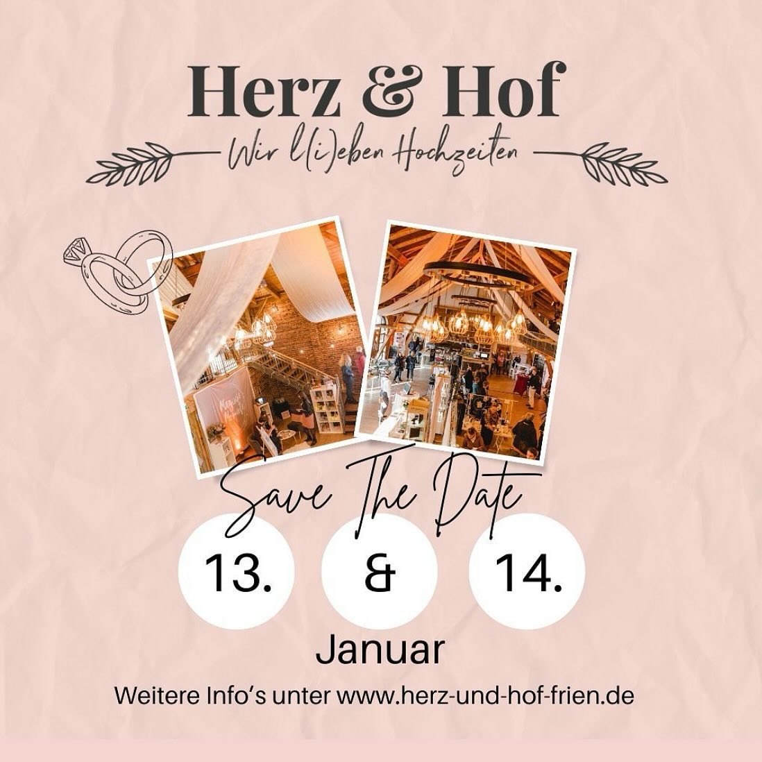 Heute Tag 2 auf der Herz & Hof Hochzeitsmesse 2024 auf dem @hoffrien mit ganz vielen wundervollen Menschen! ❤️
Bis 17 Uhr habt ihr heute noch die Gelegenheit euch zu informieren, zu probieren und einen interessanten Tag mit vielen Ausstellern zu erleben. 🤩 Wir freuen uns auf EUCH! 🫶
@flora_fee_uchte
@goldschmiede_kullmann
@herzzeilen.freie.rednerin
@jps_cocktails
@liafalke.fotografie
@_magischemomente_
@dienascherei
@photoboothminden
@rike_mey_
@sanelas_tortenwelt
@schneidergastronomie
@eiscafe_venezia_minden
@weserbergland.oldies
@anastasiawiemann.hairstylist
@vidu.film.photo
@mr.pattrick.magic
@_papergirls_
@chacostacos.de
@fotograf.fischer
@renenoconoffiziell
@freierednerin_natalie
@ontheroxdeinepartyband
@vlo.grafik_design
@deppermann.herrenbekleidung @rederei_trau_dich_freietrauung
@slaga_hochzeiten_events
@aesthetic.werk
@djfrankyflow
@wunschwerk7
@hochzeits_glueck
@brautglanz_minden
@charleen_white
@diana_frohmueller_photography
@diebrautmacherin
@bader_events
@juwelierdoering
@eug_law_hairstyling
@honeymoon.exklusiv_erleben