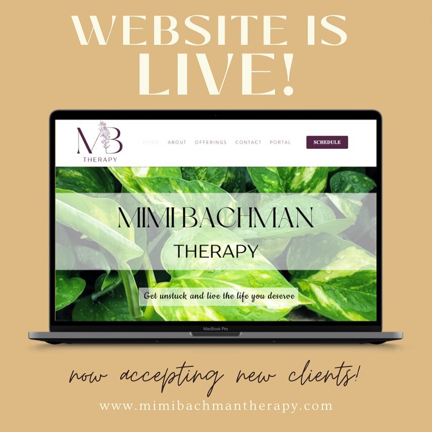 I am so excited to finally share that my website is live!
Check it out at www.mimibachmantherapy.com or click the link in my bio to learn more about me, my offerings, and schedule a free consultation to see if we are a good fit.
#therapykc #kccrossroads #mentalhealth #nojudgmentjustsupport #youarenotalone #therapyinkansascity
