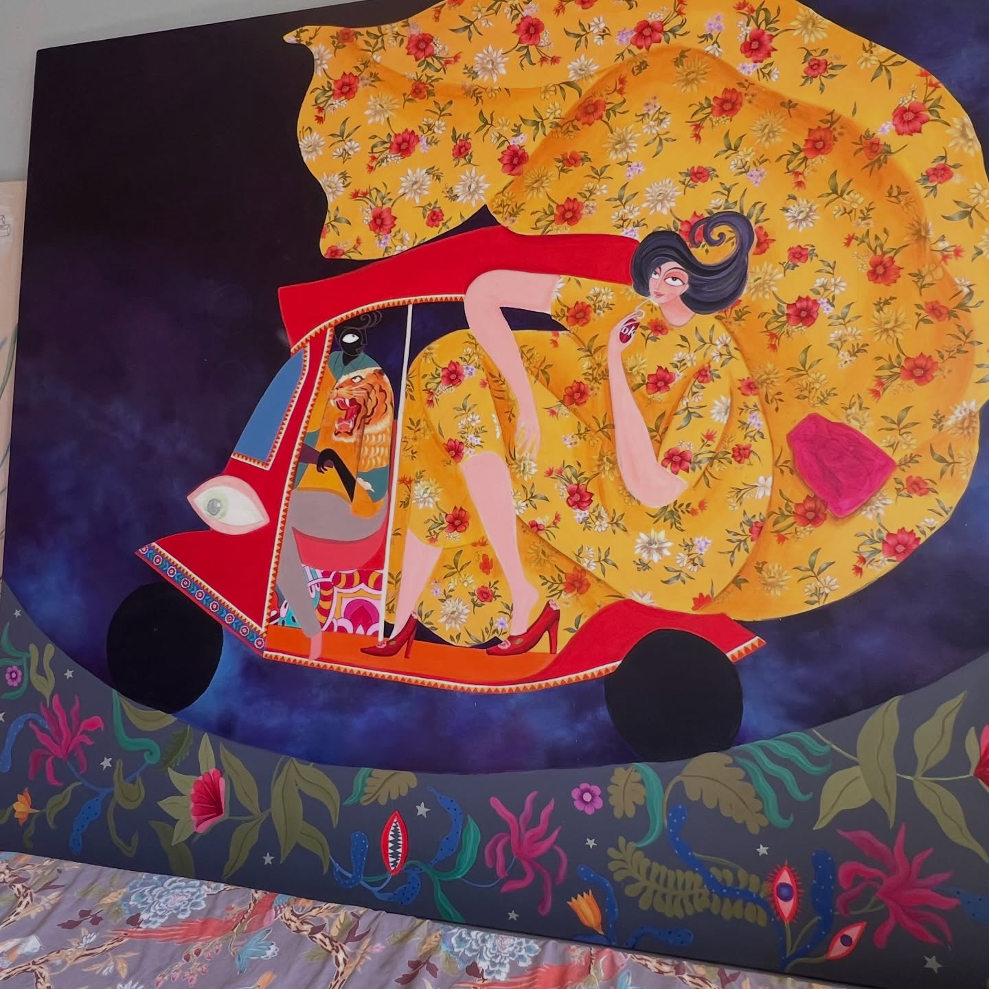 “Here she comes”
Riding the highs and lows of life
still frightens her at times,
yet she chooses to stay with the sway,
to feel every bend in the road.
She does not try to fit in
her spirit spills beyond edges,
sipping the dark, the uncertain,
and saying I am OK.
Here she comes
stepping into the next phase of her life.
Unapologetic.
Fearless.
Lost, not in confusion,
but deeply, deliberately
in her own world.
•
•
Gaurvi
#workinprogress #MeNoPause