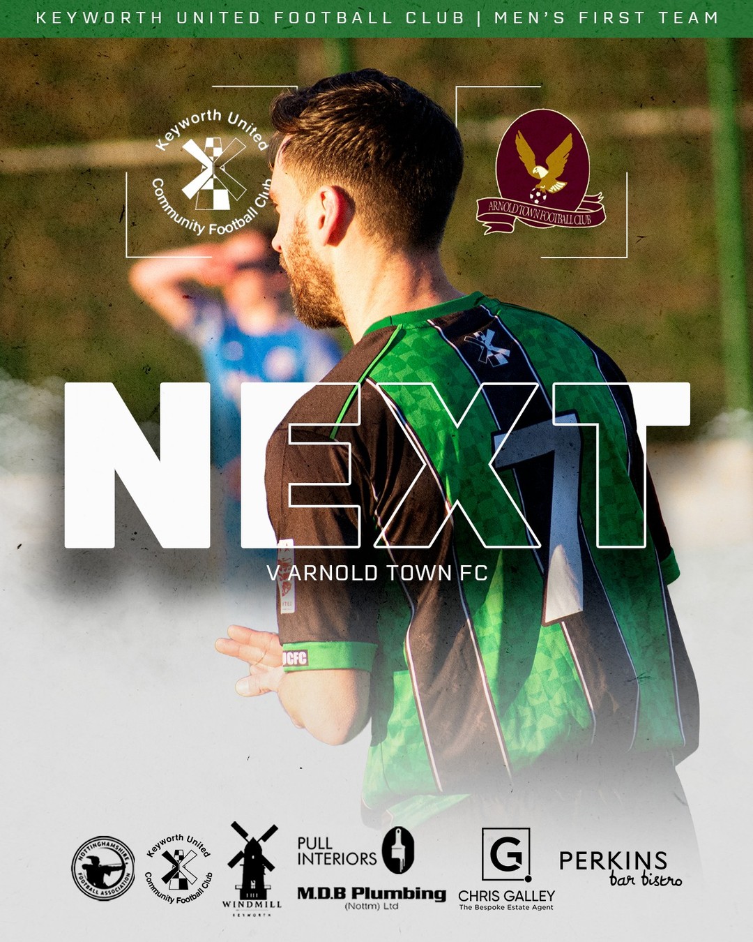 NEXT UP ⤴️ | Keyworth United Men's First
Our Keyworth United First Team are back on home soil tomorrow as they welcome Arnold Town to Platt Lane this weekend in the Notts Senior League Premier Division.
📆 Saturday 23rd January
🏟️ Platt Lane, Keyworth NG12 5GE
🕗 15:00 KO
#UTG | #COYG | @NottsSeniorLge