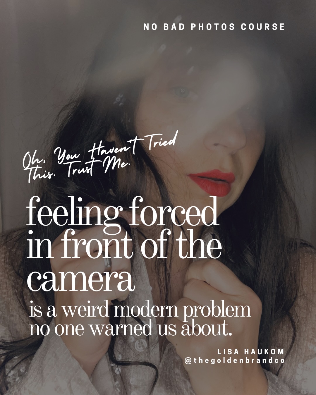 Feeling forced in front of the camera is a weird modern problem no one warned us about.
Somewhere along the way, needing photos became part of the job and no one taught us how to deal with all the trepidation, frustration, and anxiety around it.
Until now.💋
No Bad Photos course is a practical guide for women, founders, and creatives who need photos, but hate being on camera.
This is a good next step if you’re just finding your way into my world, if we’ve worked together before and you want to keep creating on your own, or if Photo Club is calling but you want something self-paced first.
I’m deeply grateful for the way this work has been supported and shared by publications, by the community, and most of all by the women inside it.
Every photo in this carousel is a self-portrait.
Every woman you see is part of this community.
And because it’s my birthday week and because this work has reached far more women than I ever imagined - it’s SALE time!
✨ Birthday Week Sale ✨
Use code BIRTHDAY20YAY for 20% off
Psst. No one will ever know you took your own photos, unless you tell them. And trust me, you’re going to want to tell them. 💋
link for no more bad photos in bio. Follow. @thegoldenbrandco for more