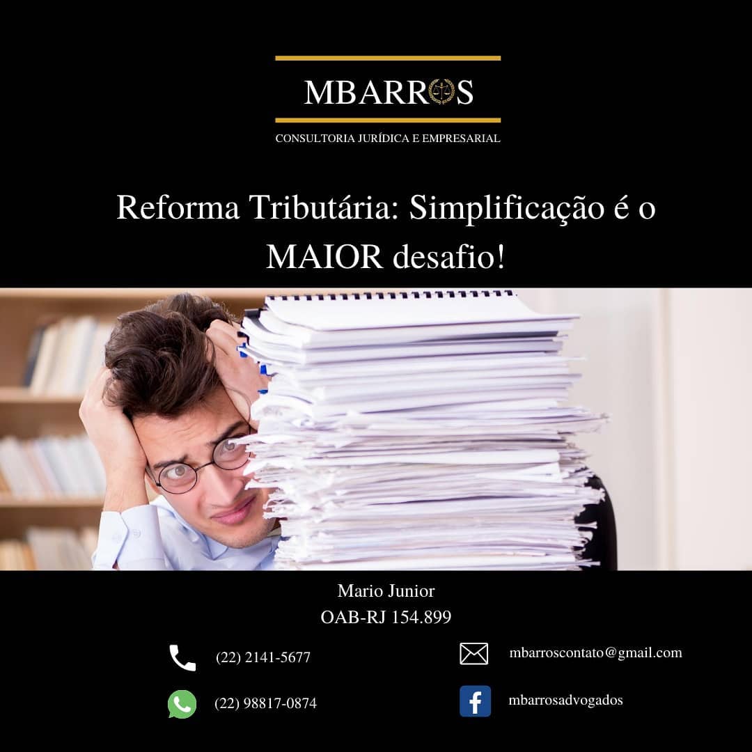 Reforma Tributária: Simplificação é o maior desafio!
Muito se fala sobre a recente proposta que o Governo apresentou ao Congresso Nacional. Mas o que, de fato, mudará no dia a dia de cidadãos e empresas no Brasil?
Inicialmente, é importante destacar que o sistema tributário Brasileiro é, sem dúvida, o mais complexo do mundo!
Segundo o IBDT – Instituto Brasileiro de Direito Tributário, após a Constituição Federal de 1988 o Brasil editou mais de 363 mil normas tributárias pelos Entes Federais, Estaduais e Municipais.
Os dados são alarmantes: ao longo de aproximadamente três décadas, em média foram editadas 31 normas tributárias por dia! O impacto é de uma magnitude que obriga cada cidadão a trabalhar, em média, 153 dias por ano somente para pagar Impostos!
A percepção unânime é: “Imposto demais e retorno de menos”!
Apenas para comprovar a complexidade, segundo estudo apresentado pelo Centro de Cidadania Fiscal, o Brasil é o campeão mundial em tempo despendido pelas empresas para o cumprimento das obrigações tributárias acessórias, exigindo aproximadamente 2.600 horas de trabalho anuais.
Segundo o Governo, os princípios da reforma tributária são: simplificação, redução de custos, mais transparência, segurança jurídica, etc.
Dentre as novidades, é importante destacar a criação da CBS - Contribuição sobre Bens e Serviços, sendo a referida contribuição mais justa e transparente, pois será pago sobre o valor que agrega ao produto ou ao serviço, atuando de forma similar ao mundialmente conhecido IVA (Imposto sobre Valor Agregado), e não apenas incidente sobre o faturamento.
A referida CBS unifica os impostos federais sobre o consumo (PIS, COFINS e IPI), bem como busca o acoplamento dos demais impostos sobre o consumo de competência Estadual (ICMS) e Municipal (ISS). Ou seja, 05 Impostos em 01: é o que precisamos!
Por este motivo, não é exagero afirmar que se apenas um dos objetivos propostos (simplificação) for alcançado, é certo que o Brasil avançará para um “novo patamar” tributário, ambiente favorável aos negócios e crescimento para todos!
=> Conheça-nos em: www.mbarrosadvogados.com.br
#novidade
#reformatributária
#atualização
#lutaporjustiça