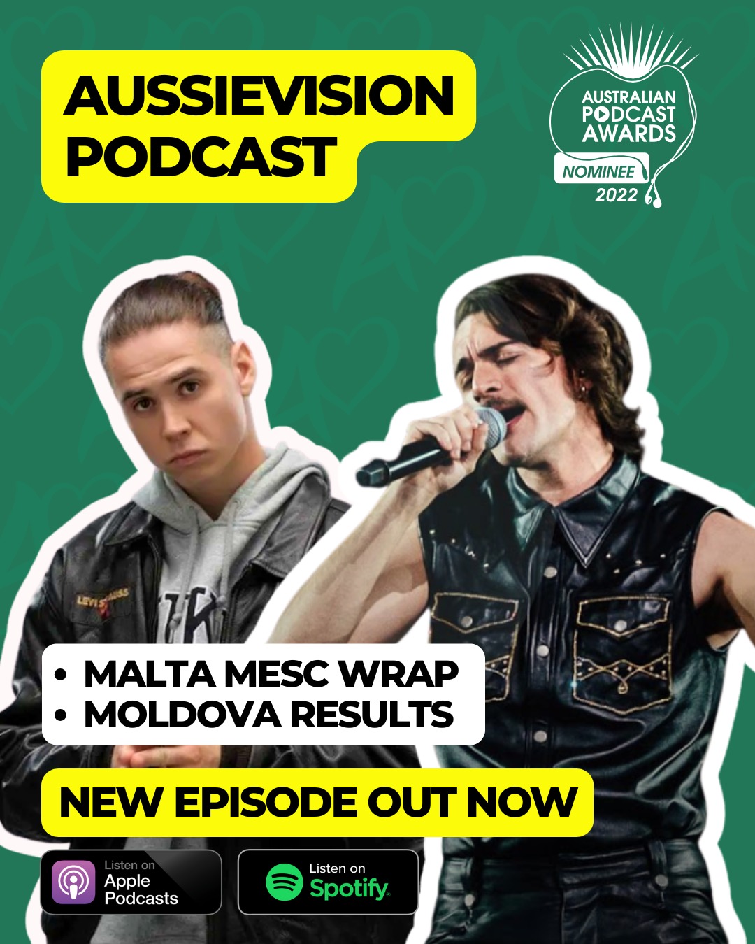 We discuss all things Moldova 🇲🇩 with Liv and Malta 🇲🇹 with Craig on this week's episode of the Aussievision podcast. Listen via Apple, Spotify or wherever you get your podcasts!