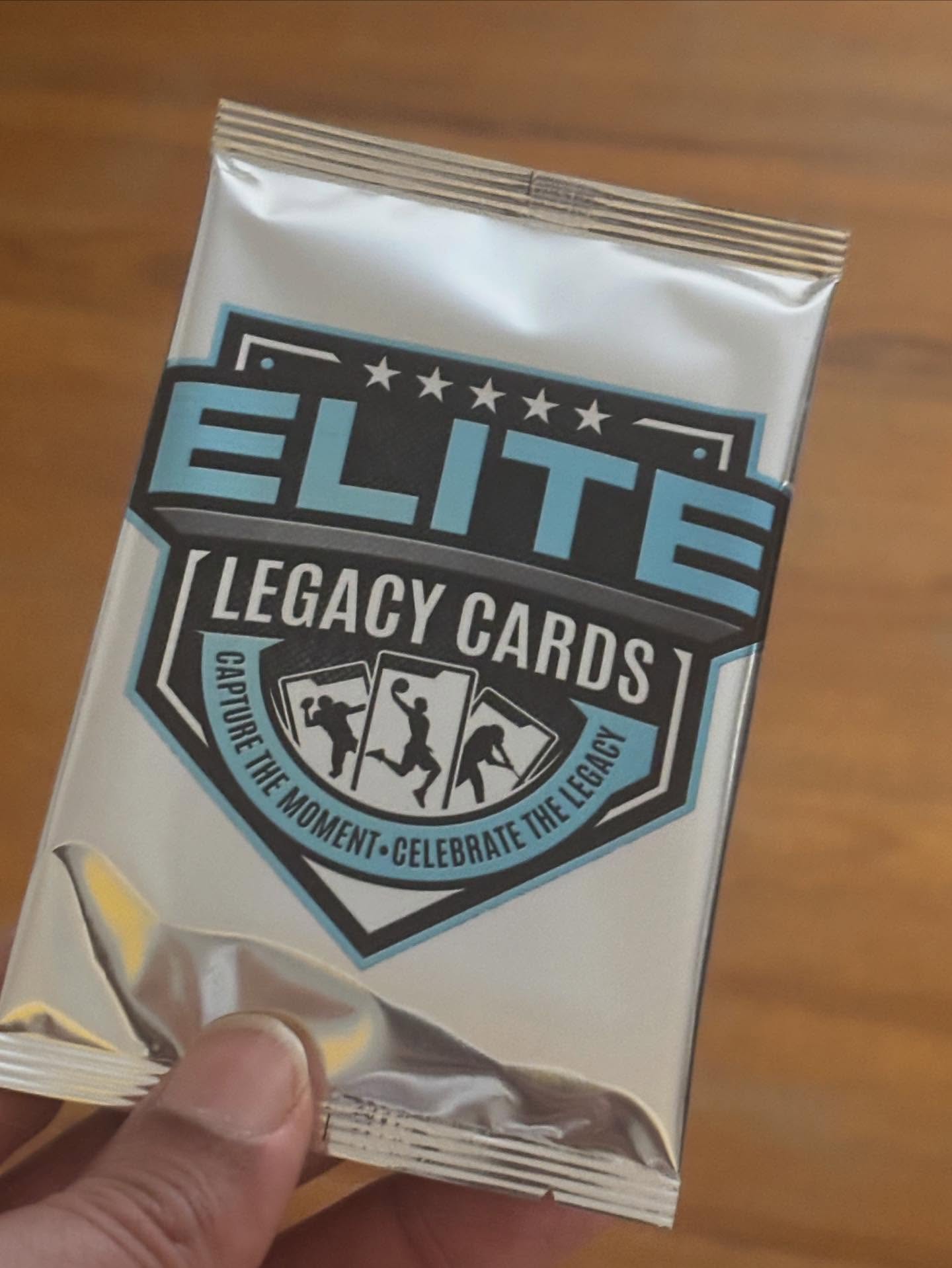 Something special in the silver pack…… Elite Legacy Cards. Celebrate your young athletes journey and have a keepsake forever #elitelegacycards #youngathletes #keepsakes #sportscard #tradingcard