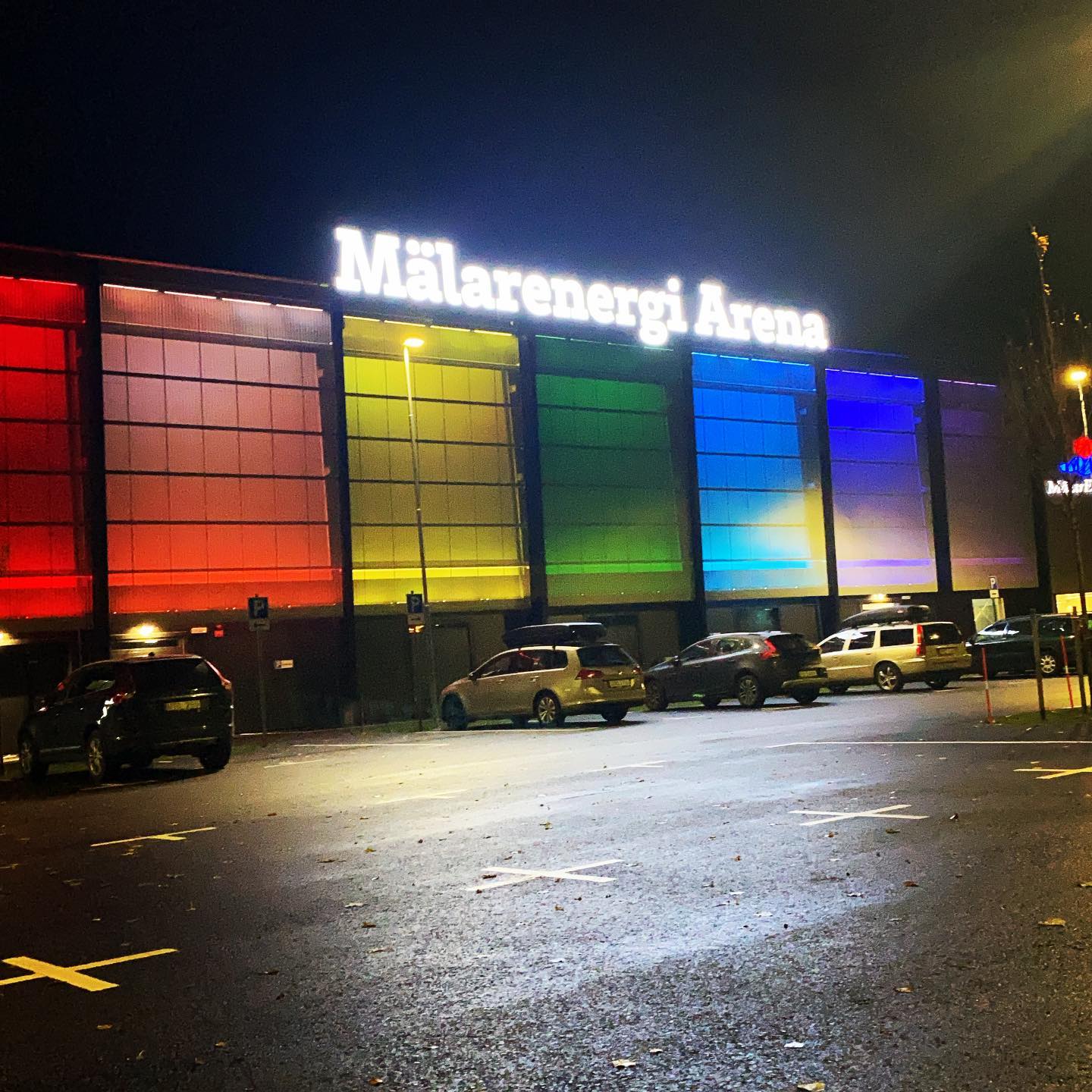 Profilskylt till Mälarenergi Arena, Västerås