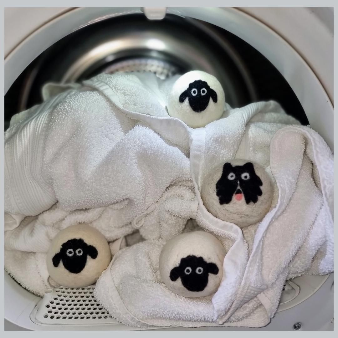 Still raining here so no line drying, at least the Flock can help out and reduce drying time by 30%
#Britishwool #Needlefelting #Wetfelting #Sheep #Wool #Felting #Laundry #HandmadeInDartmoor #EcoFriendlyLaundry #NaturalFabricCare #SustainableLiving #SupportLocalCraftsmen #BritishMade #WoolDryerBalls #ZeroWasteHome #GreenLaundry #LocallySourcedWool #NonToxicLaundry #ReduceReuseRecycle #LoveDartmoor #MadeinDevon #wetfeltmaking #nature #photooftheday #love #sheep #sheepdog #Britishweather
