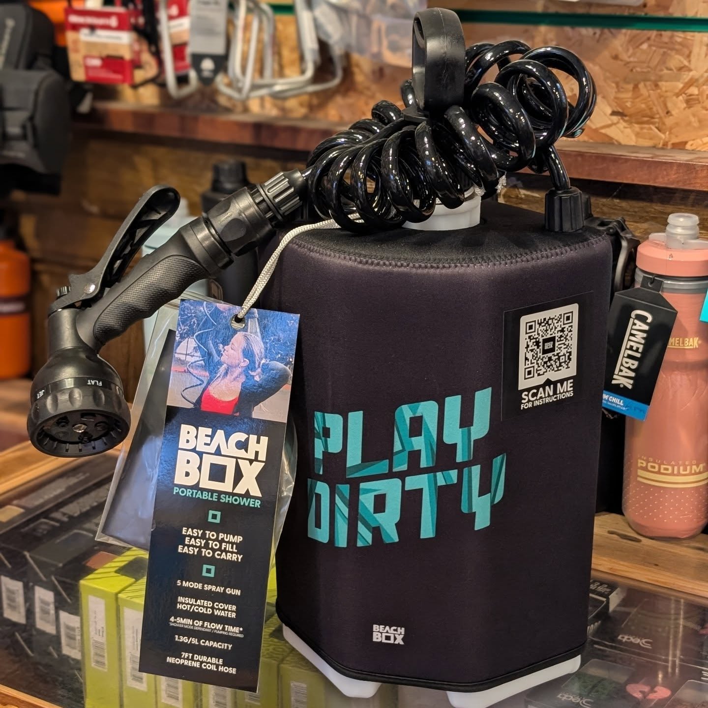 New Beach boxes in stock, these hand pressured water tanks are ideal for washing your bike off and getting in those hard to reach places!
Can be taken anywhere, Also insulated so ideal for hot showers! 😉 Only £69...