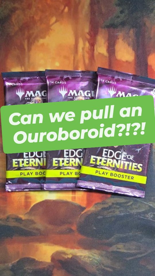 3 packs of EOE means three chances at a Quantum Riddler or Ouroboroid!!!!
#edgeofeternities #mtg #magicthegathering
#packopening