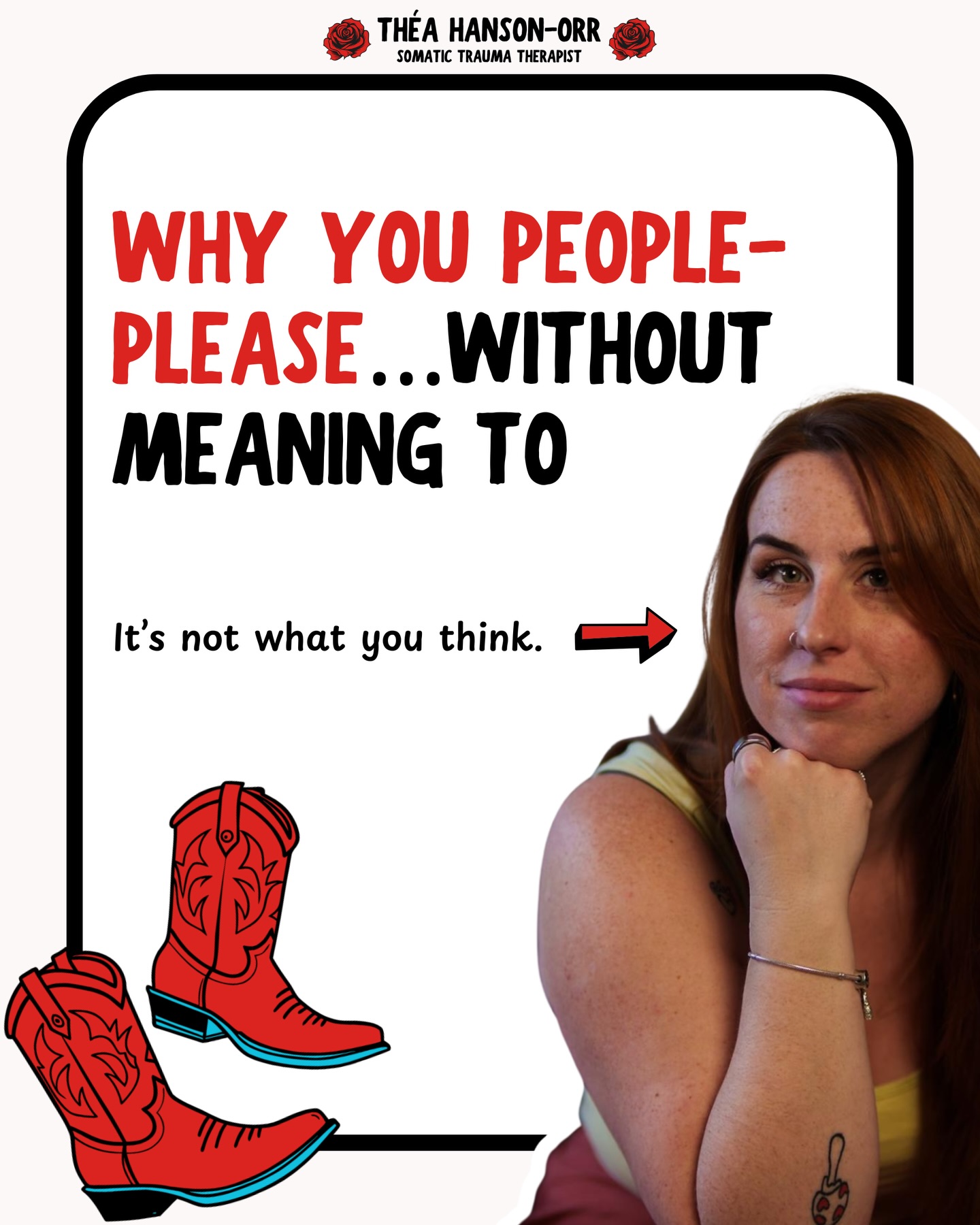 Why you people-please... Without meaning to ♥️
#SomaticTherapy #PeoplePleaser #PeoplePleasingRecovery #TherapyWorks