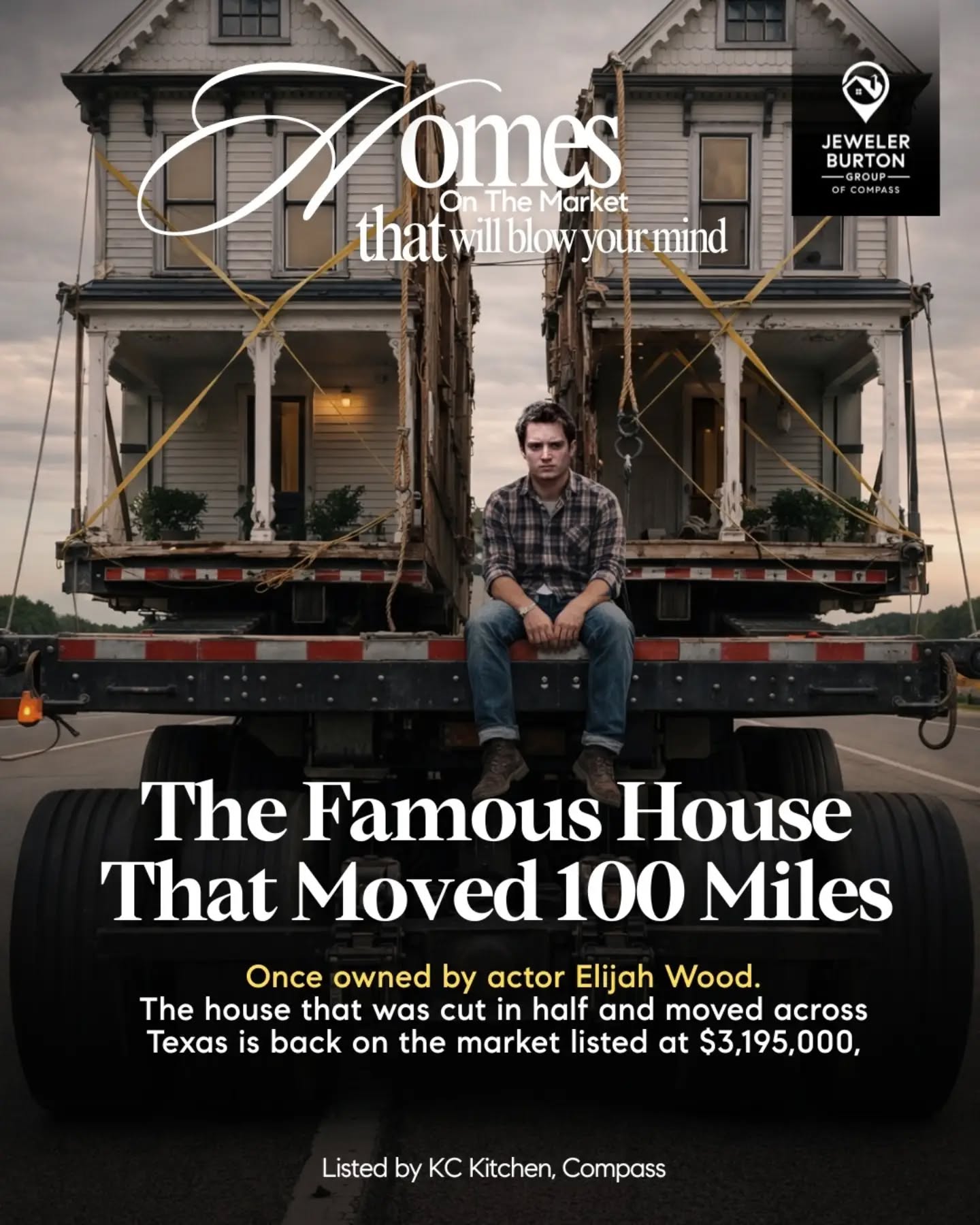 This one has a story.
A real, improbable, how-did-that-even-happen kind of story.
Swipe through to see how a 19th-century Victorian farmhouse was cut in half, moved across Texas, and ended up with a second life — including a chapter with Elijah Wood.
Some homes are bought.
Some are saved.
608 W Mary St, Austin, TX — $3,195,000
Listed by KC Kitchen, Compass.
Buying or selling? Let’s make your next move seamless.
Jeweler Burton Group of Compass
www.JewelerBurton.com
#JewelerBurtonGroup #CompassDMV #DMVHomes #ArchitecturalHomes #UniqueHomes HistoricHomes HomesThatWillBlowYourMind VictorianArchitecture AustinTXHomes PreservationDesign