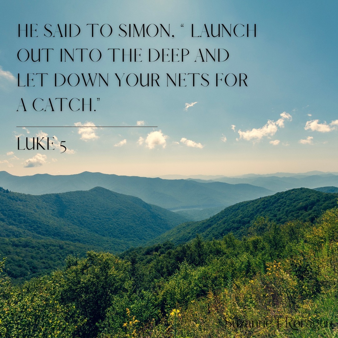 If Peter had not launched out in response to Jesus’ words, he would never have caught that net-breaking load of fish, and possibly not ever become a disciple. What is the Lord asking you to do? You’ll never know what the reward will be until you launch out and do it.