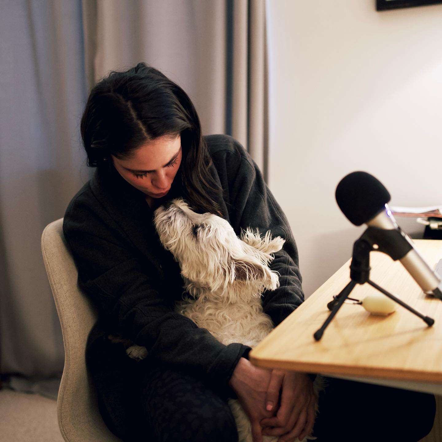 Bertie is my podcast co-host. We’re sort of like Jay and Silent Bob, if Silent Bob occasionally barked at inanimate objects for no reason.