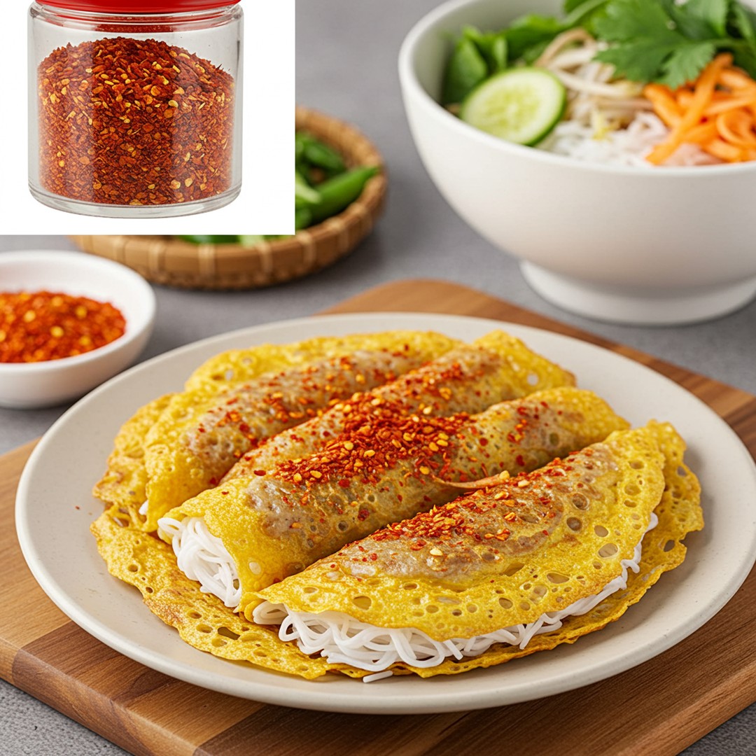 🔥 "Spice Meets Tradition!"
Korean red pepper powder enhances the rich flavors of pho, spring rolls, and more Vietnamese classics. 🌶🍜
📌 Add a dash of boldness to your favorite dishes!
#VietnameseFlavors
#KoreanSpice
#PhoAndSpice
#BanhMiLovers
#SpiceUpVietnam
#FusionCuisine
#VietnamMeetsKorea
#BoldAndSpicy
#AsianFoodFusion
#KoreanRedPepperInVietnam