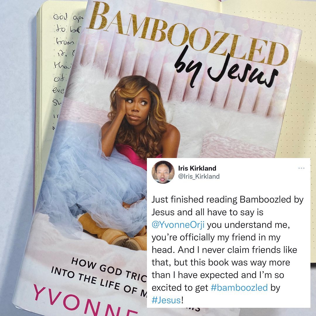 I know I am late to the show, but I love this read if you can't tell. So if you're looking for a fun book with gems that makes note-taking a part of the experience, this is it. You guys know that I am into everything that will help us see FAITH@WORK in our lives. And @yvonneorji proves how being bamboozled by Jesus takes faith, but it's worth it. I love it; I love her!