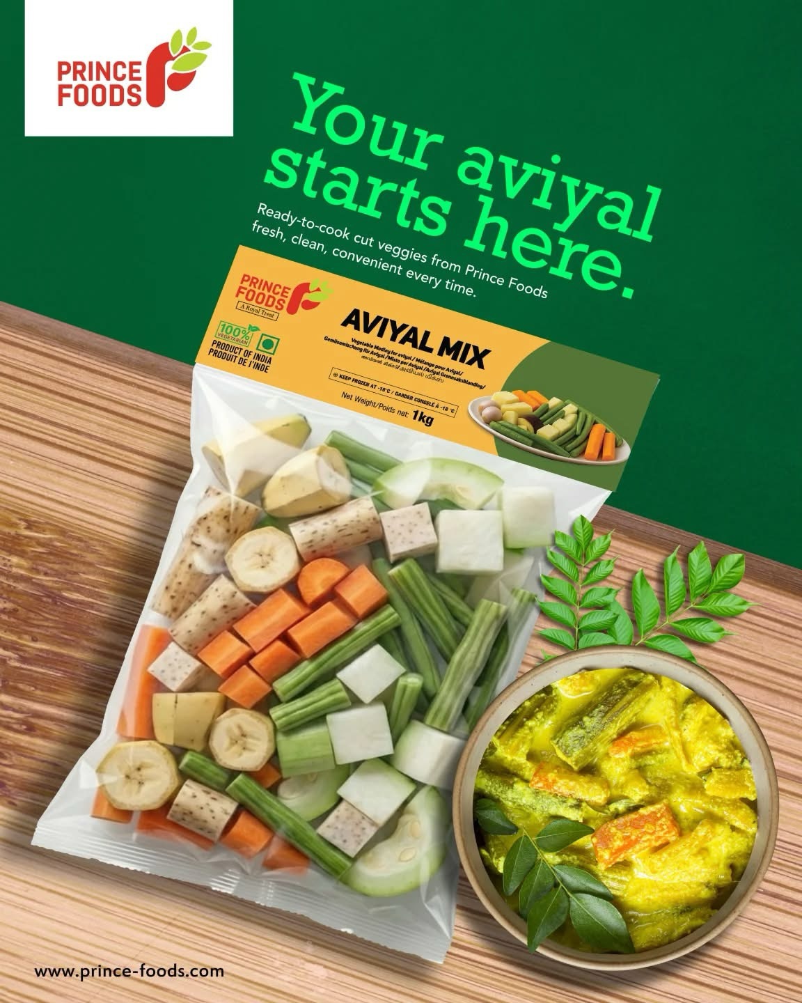 Prepping Sambar or Aviyal shouldn’t feel like a workout. 🔪❌
Skip the peeling, chopping, and the mountain of kitchen scraps. Prince Foods brings you perfectly portioned, freshly cut veggies that go straight from the pack to the pot. Same authentic taste, half the effort.
✅ Freshly cut & cleaned
✅ No preservatives
✅ Pure convenience
#PrinceFoods #SambarPrep #Aviyal #IndianCooking #ReadyToCook