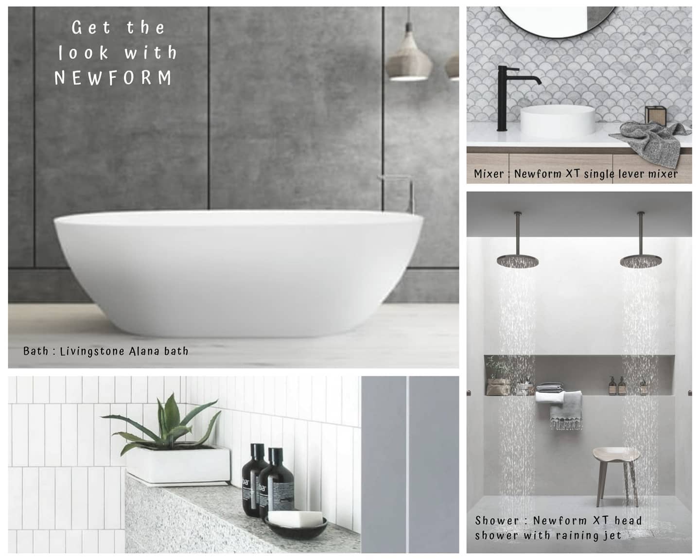 Get the look with Newform XT
Finishes available :
Chrome
Matt white
Matt black
Brushed chrome
Copper bronze
Gun metal
Brushed gun metal
Glossy gold
#newformXT #lovethefinishes #newformtaps #newformwellness #lovethelook