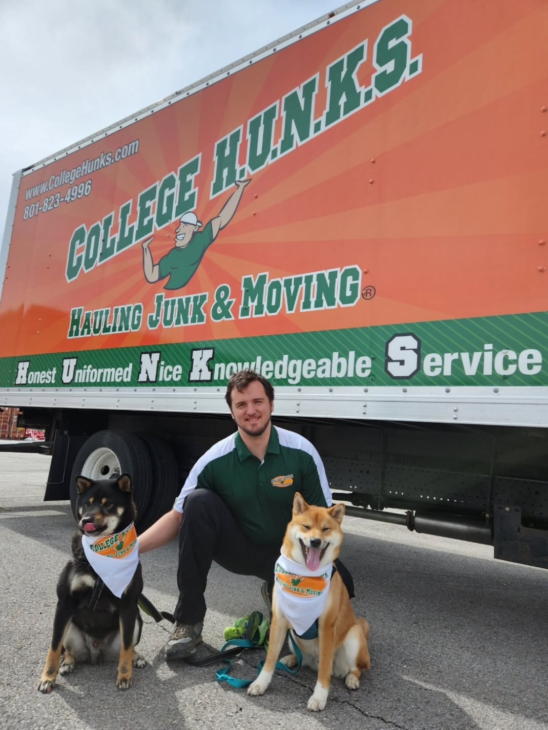 Our entrepreneur 💚🧡 Despite his cancer diagnosis, Anthony still had big goals and dreams and kept living life to the fullest. He won a video contest, granting him $70K towards startup fees to become a College Hunks (junk hauling and moving services) franchise owner! He ran the business successfully for about a year before his cancer progressed. He loved leadership, strategy, and mentoring his team.