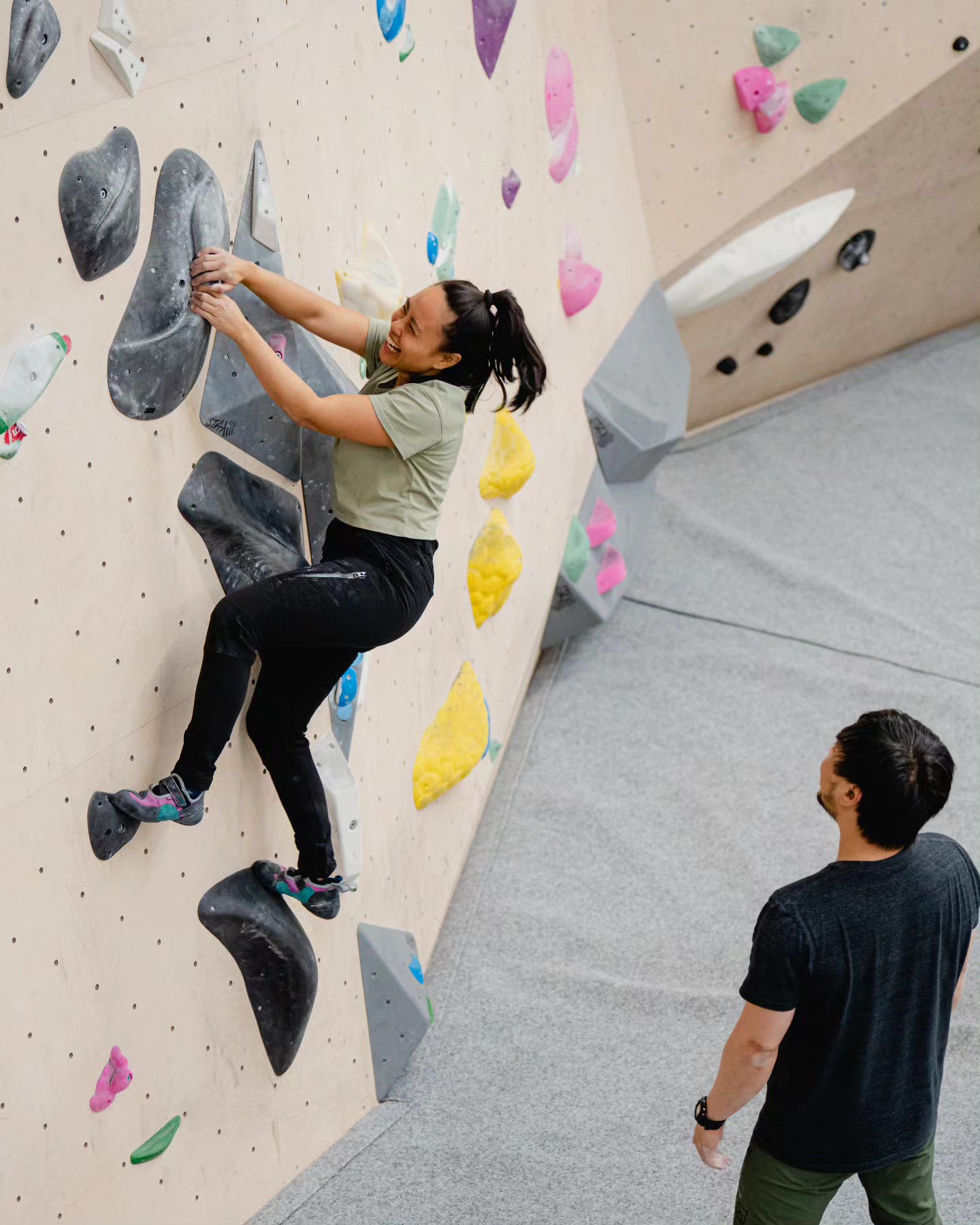What better way to conquer the mid-week hump than a bouldering session with your friends? 🙌⠀
⠀
Time to crush it in our fresh Peak Pants 2.0! 👖
Grab yours for 50% off by tagging us in your posts rocking our first pair of Peak Pants or simply send us a photo of your receipt. 🔥⠀
⠀
#ChalkUpClimbing #HumpDay #Bouldering #rockclimbing #RocketClimbing #indoorclimbing #gym #fitness #apparel #climbingpants #climbingapparel #timetoclimb #girlsboulder #chalkupcrushers