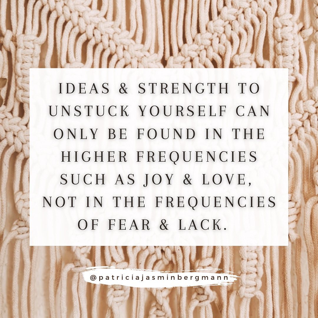 Ideas & strength to unstuck yourself can only be found in the higher frequencies, such as joy & love, not in the frequencies of fear and lack.
When we experience feeling on stuck, it usually comes with a feeling of fear.
Because this makes us humans uncomfortable, we tend to get into overthinking and obsessively analyze the options until we feel more confused than before.
The reason that happens is because we are operating from the frequency of fear and lack.
Every thought, every emotion, every action vibrates on a particular particular frequency of energy. With the “scale of consciousness” David Hawkins illustrates that emotions like fear, guilt & shame vibrate at a lower frequency whereas love, joy, excitement belong to the higher levels.
As Albert Einstein already said “energy, attracts like energy”, we attract more of the frequency that we operate from.
What I mean by that is that when we operate from fear, or lack (which are low frequency levels), the ideas and excitement (which are part of higher frequency levels) can’t flow to us.
So if you are currently feeling stuck, or don’t know what to do next, the best you can do is to bring yourself into a state of joy and excitement as often as possible, and your next steps will unfold.
Do some thing that is fun.
Do something that makes you laugh.
Do something you enjoy.
Even if that might feel counterproductive in that moment, it will boost your energy and bring you clarity so that you’ll no longer feel stuck.
.
.
.
.
.
.
#unstuck #unstuckyourself #energymanagement #higherconsciousness #expandingconsciousness #hawkins #davidhawkins #loa #lawofattractiontips #shiftyourenergy #authenticity #personalgrowthjourney #riseandshine #knowyourself #selfmastery #loaquotes #selfempowerment