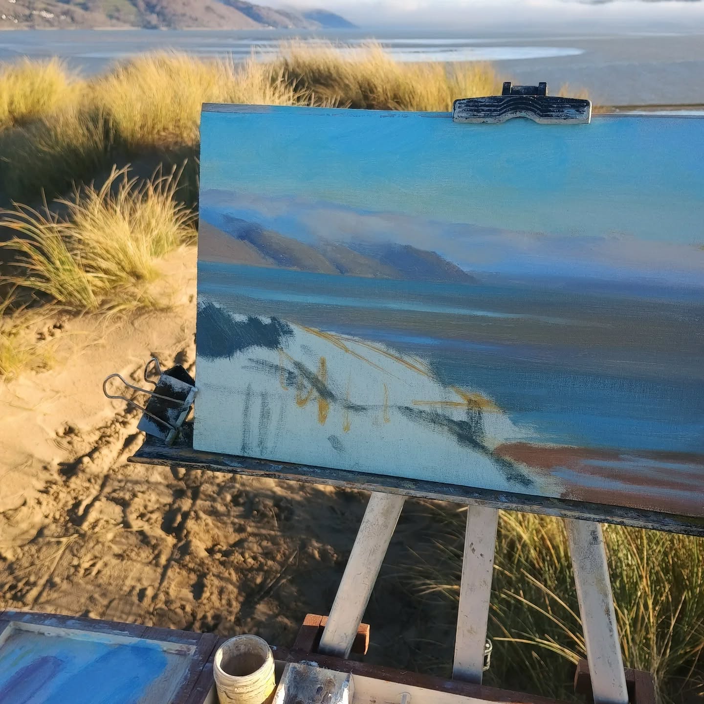 A misty morning over the estuary, love the colours this time of year.